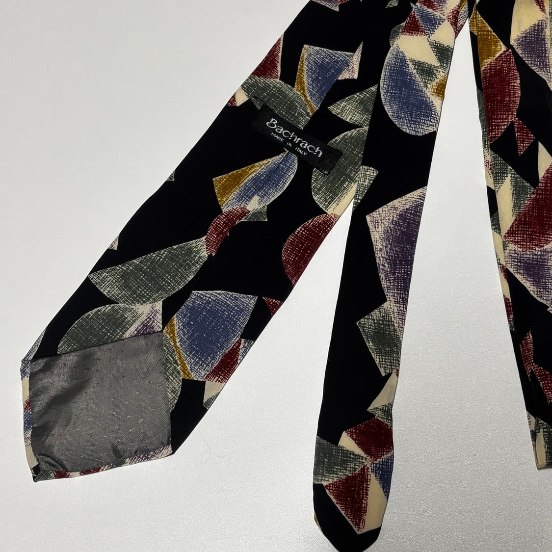 Made in italy 빈티지 컬러 프린팅 실크 넥타이 상품이미지4