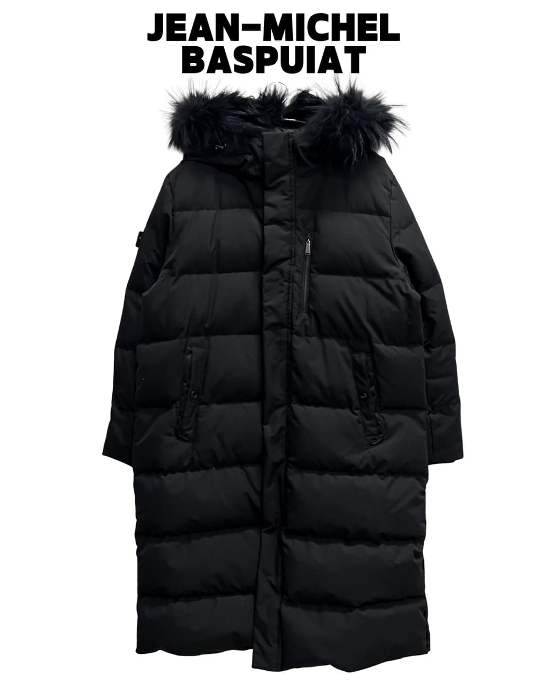 장미쉘바스키아 라쿤퍼 구스다운 롱 패딩 자켓 상품이미지1