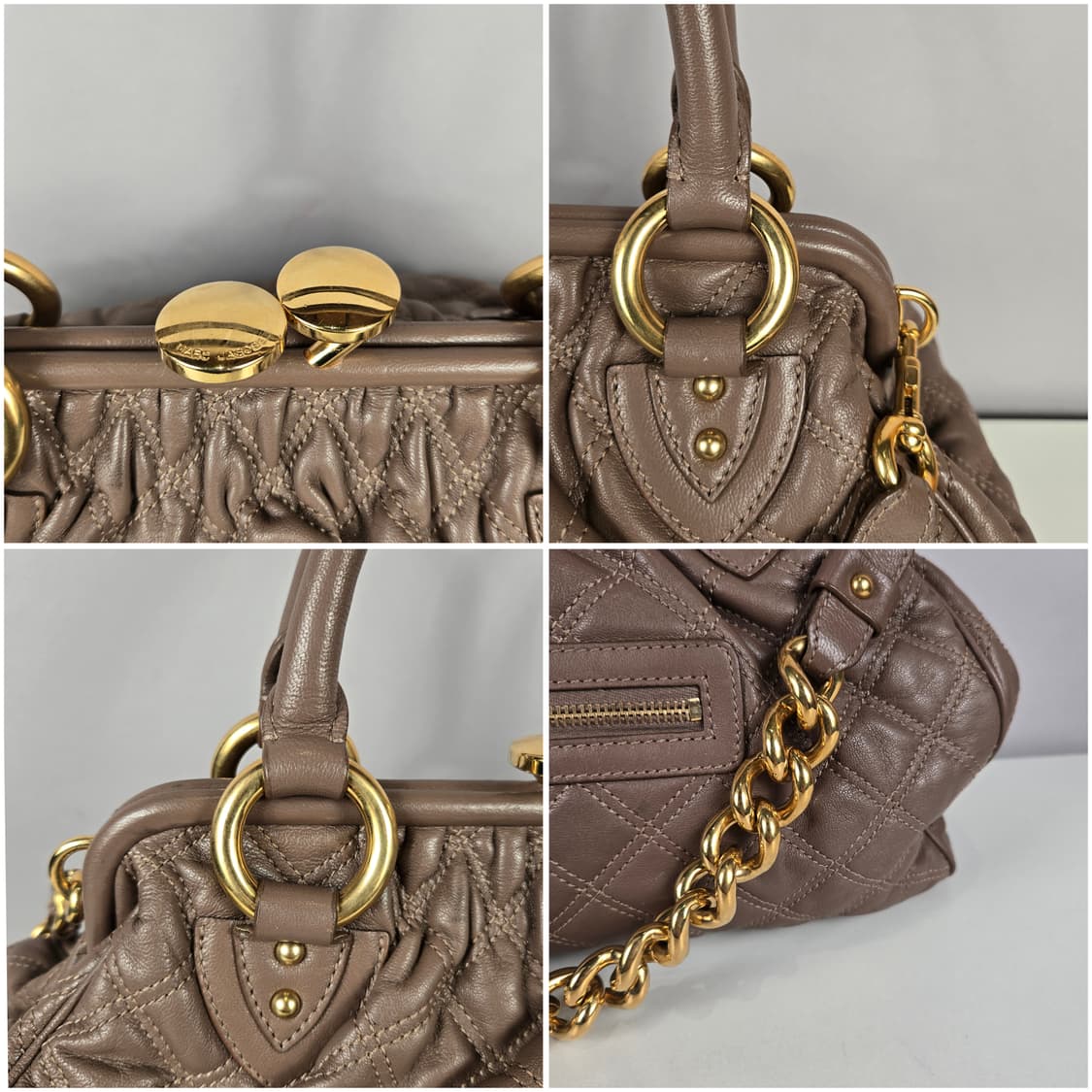 마크제이콥스 스탐백 라지 고트스킨 퀼팅 체인백 가방 정품 스탐 상품이미지6