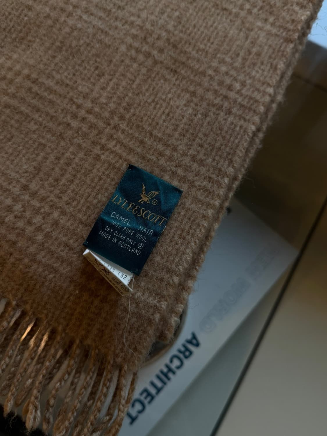 라일앤스콧 스코티쉬 카멜헤어 머플러 상품이미지4