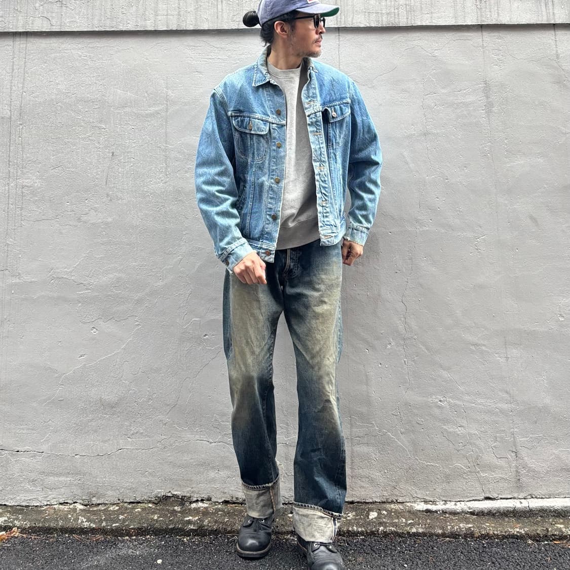 일본 sewing chop 신치백 셀비지 데님 팬츠 상품이미지3