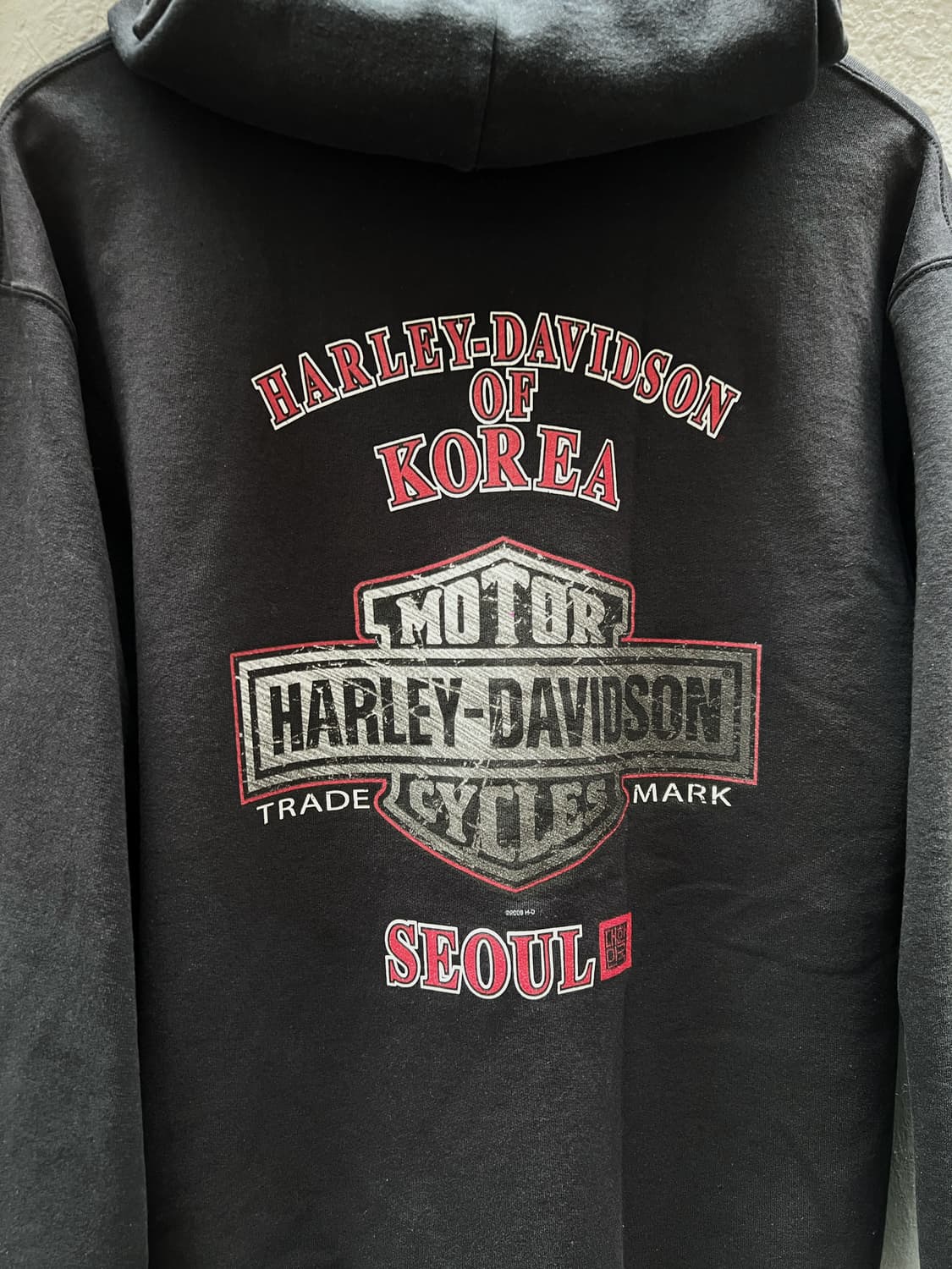 할리데이비슨 블랙 후드티 대한민국 상품이미지3