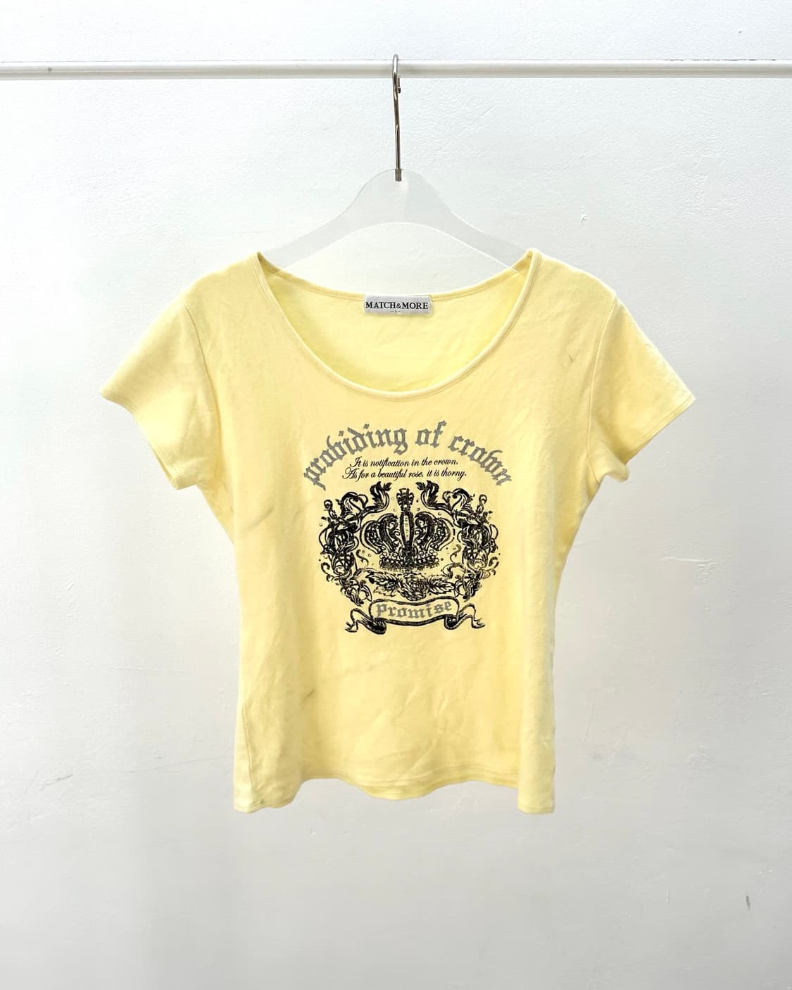 Pastel yellow cubic printing short sleev 상품이미지4