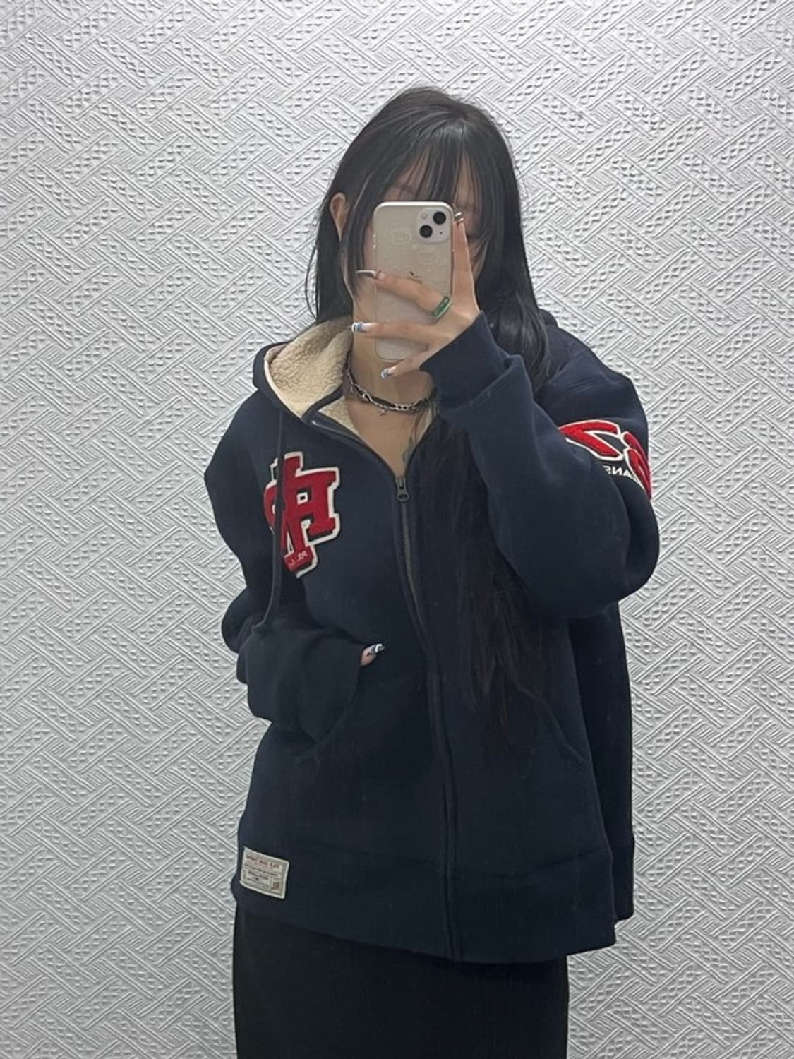 폴로 랄프로렌 올드스쿨 빈티지 자수패치 양털 후드집업 M C07724 상품이미지2