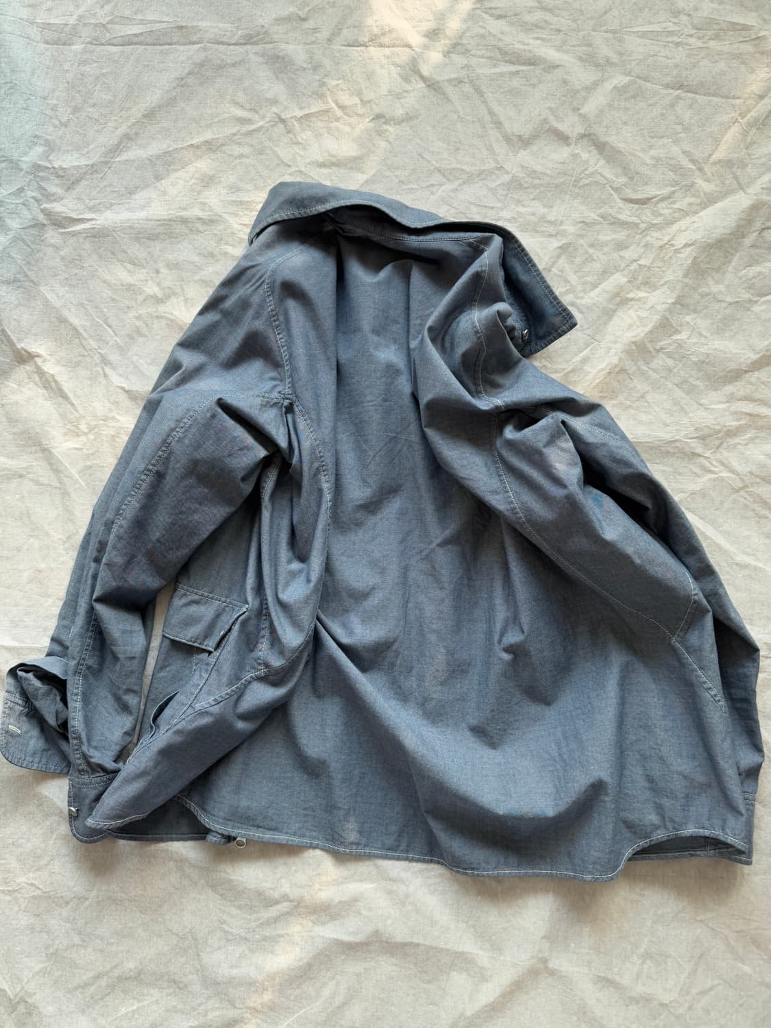 [L] Y-3 요지 야마모토 데님 셔츠 자켓 상품이미지2