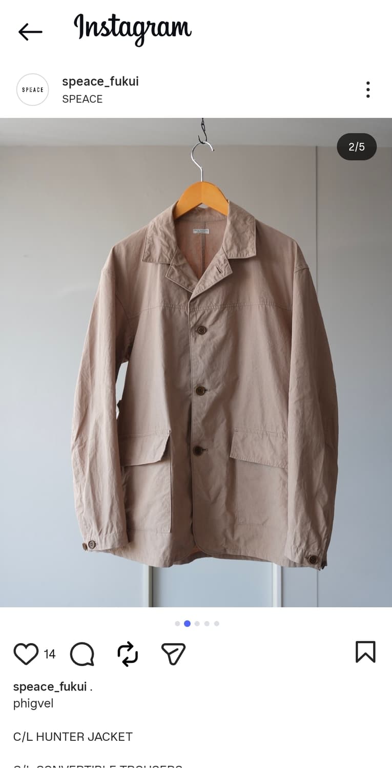 피그벨 25ss 코튼린넨 헌팅 자켓 상품이미지2