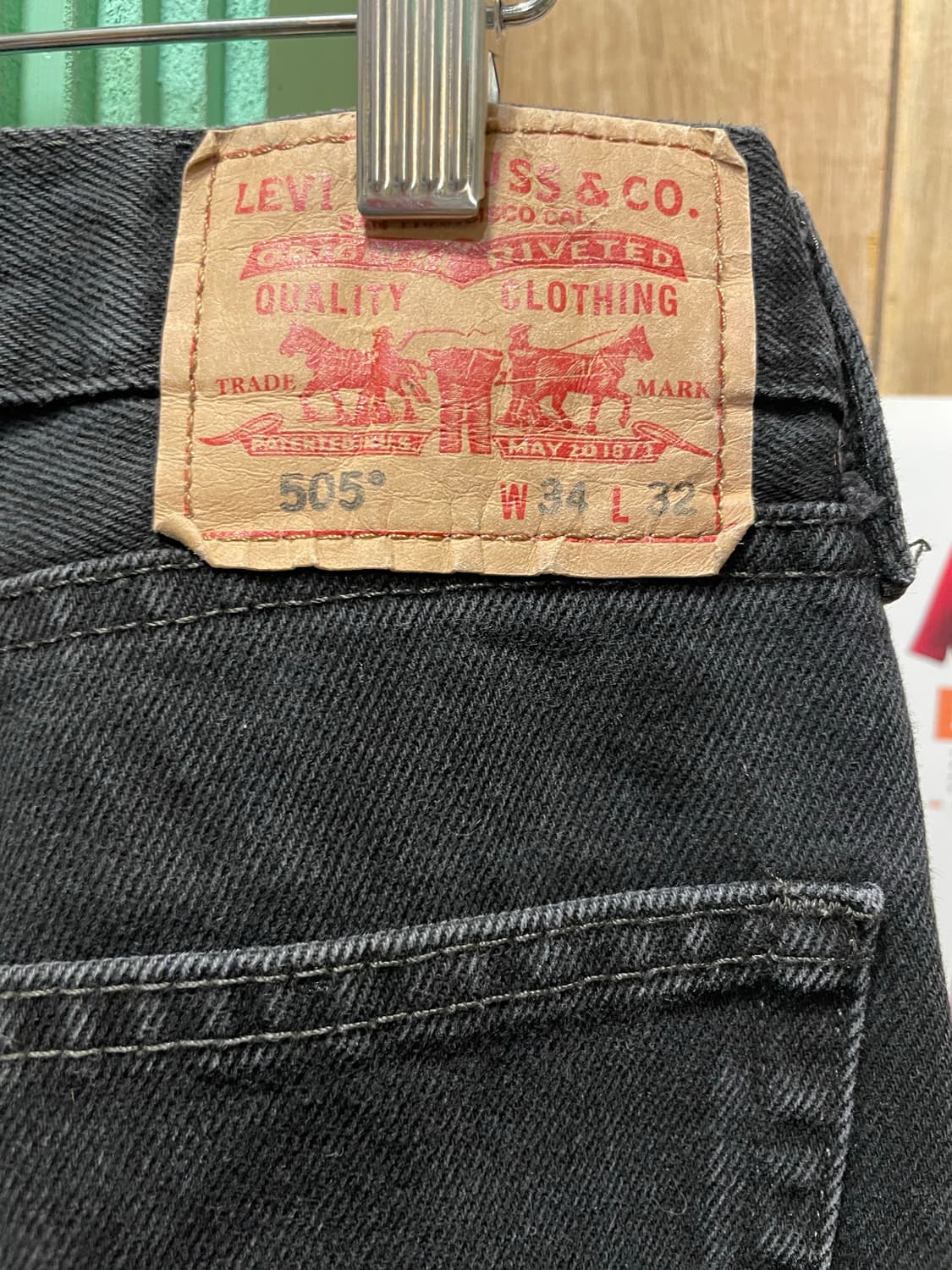 00’s Levi’s 505 Black Denim Pants  상품이미지7