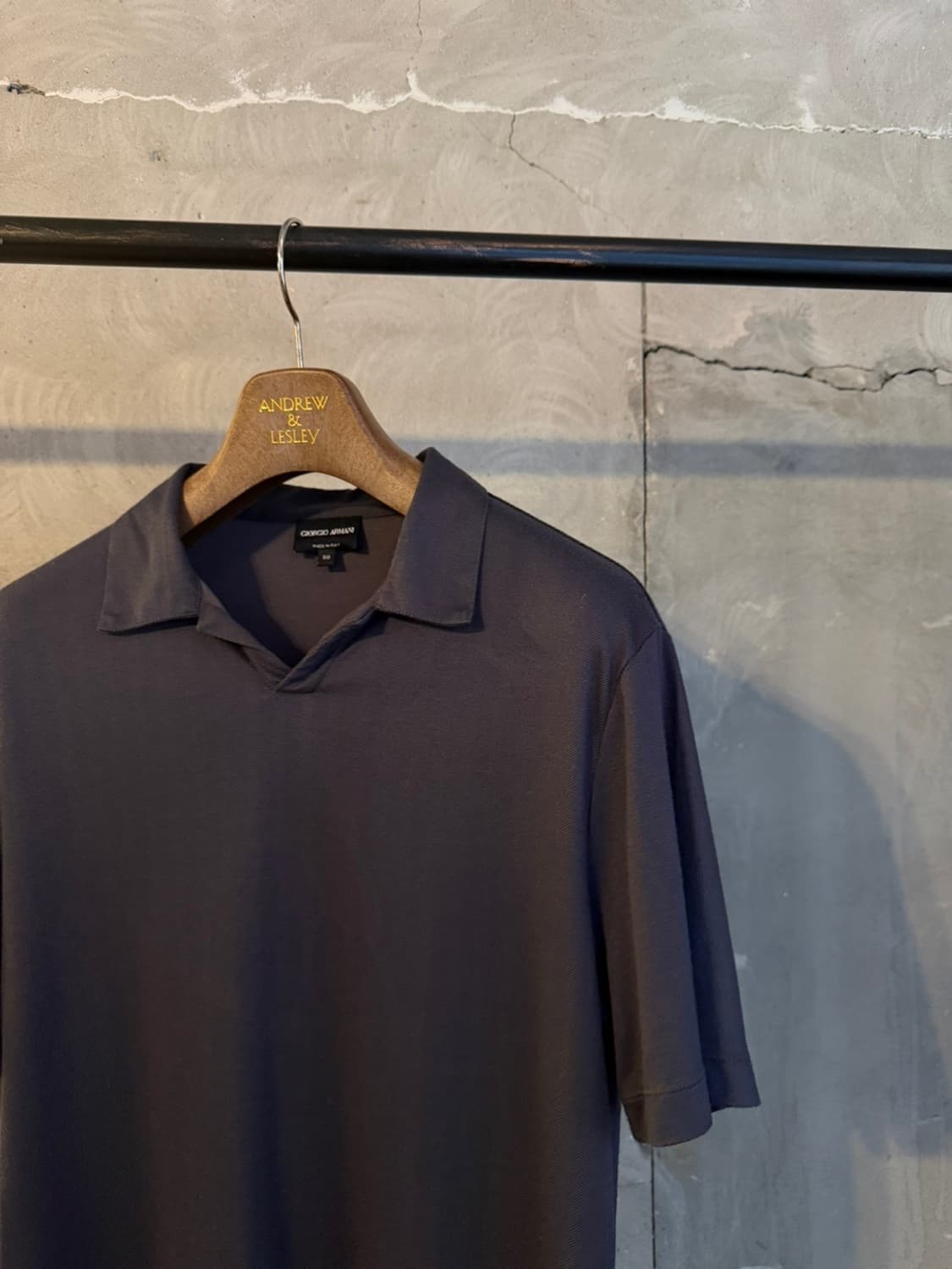 조르지오 아르마니 블랙라벨 오픈칼라넥 티셔츠 100 상품이미지9