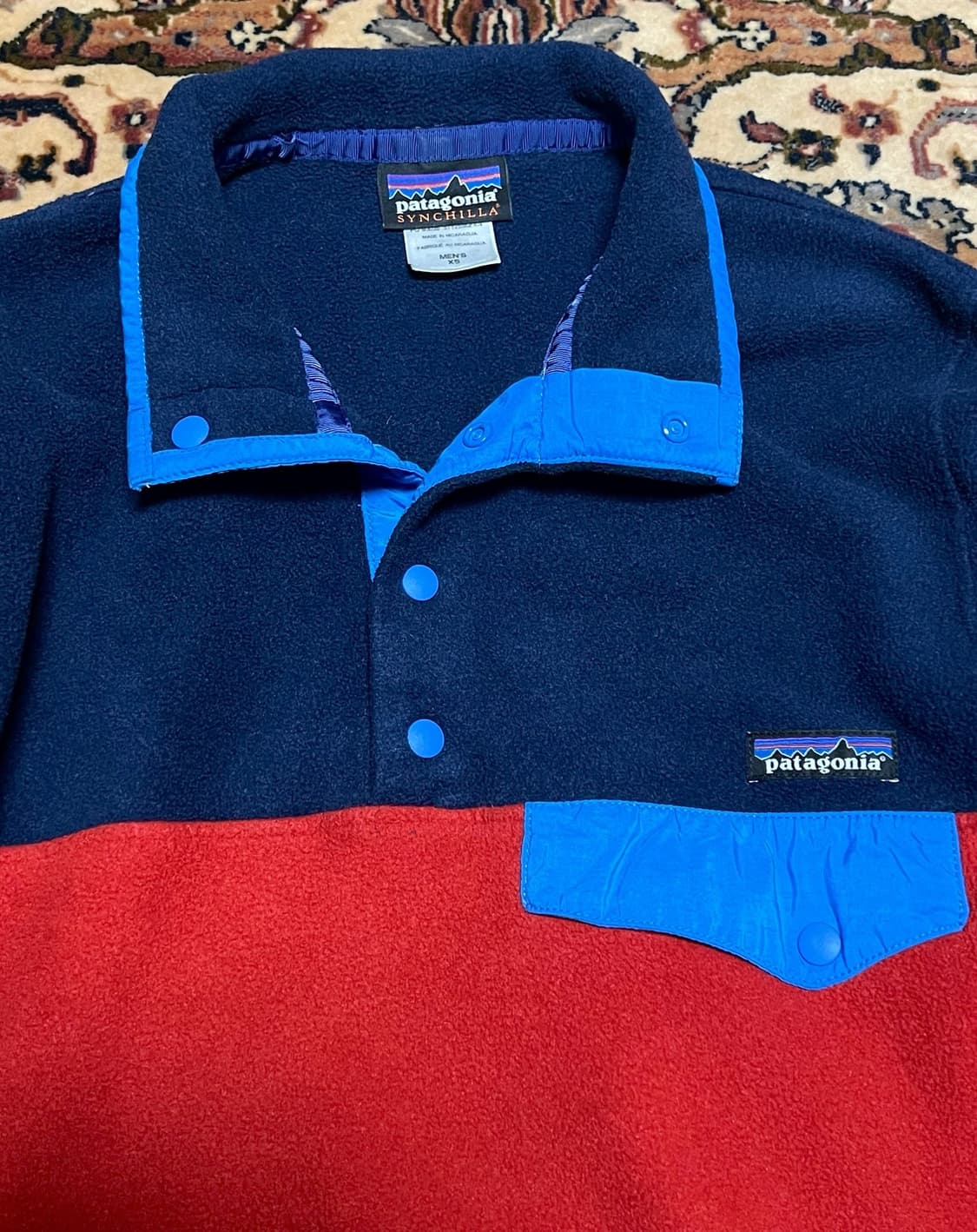 파타고니아 초레어 빈티지 신칠라 후리스 플리스 아노락 자켓 남녀공용 XS 상품이미지6