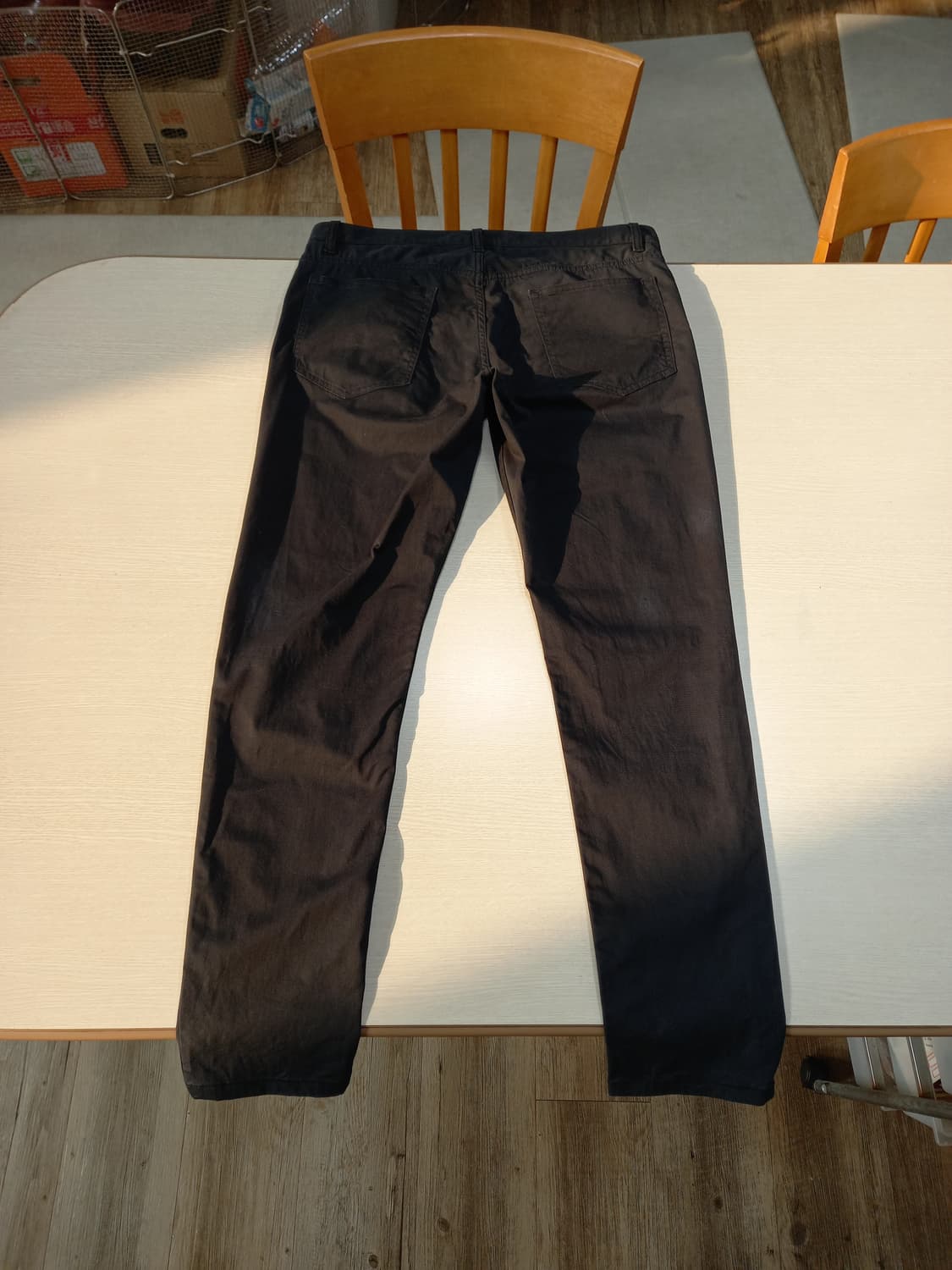 34 Theory 봄여름용 스판 슬림일자 치노팬츠 블랙 34-560 상품이미지2