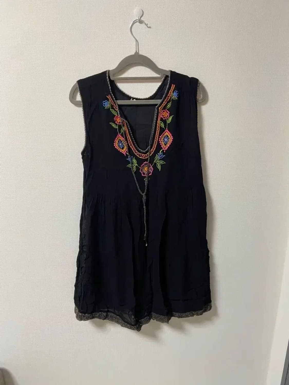 빈티지 모리걸 보헤미안 민소매 원피스 상품이미지1