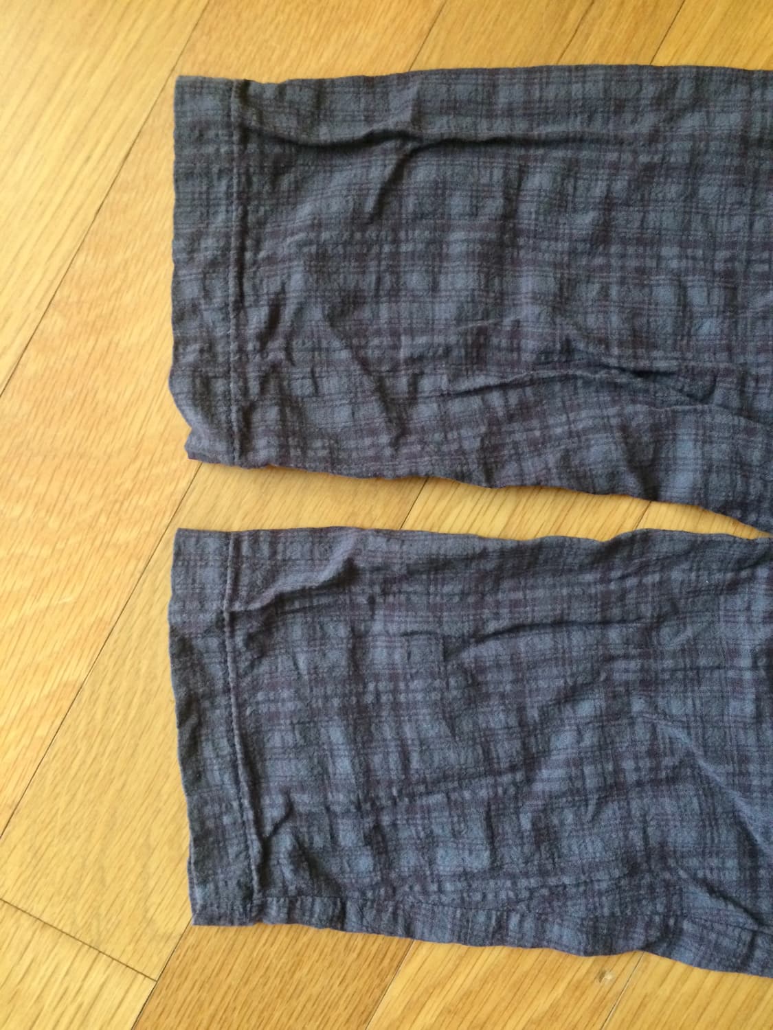 Vintage Check Pattern Hood (dark purple) 상품이미지4