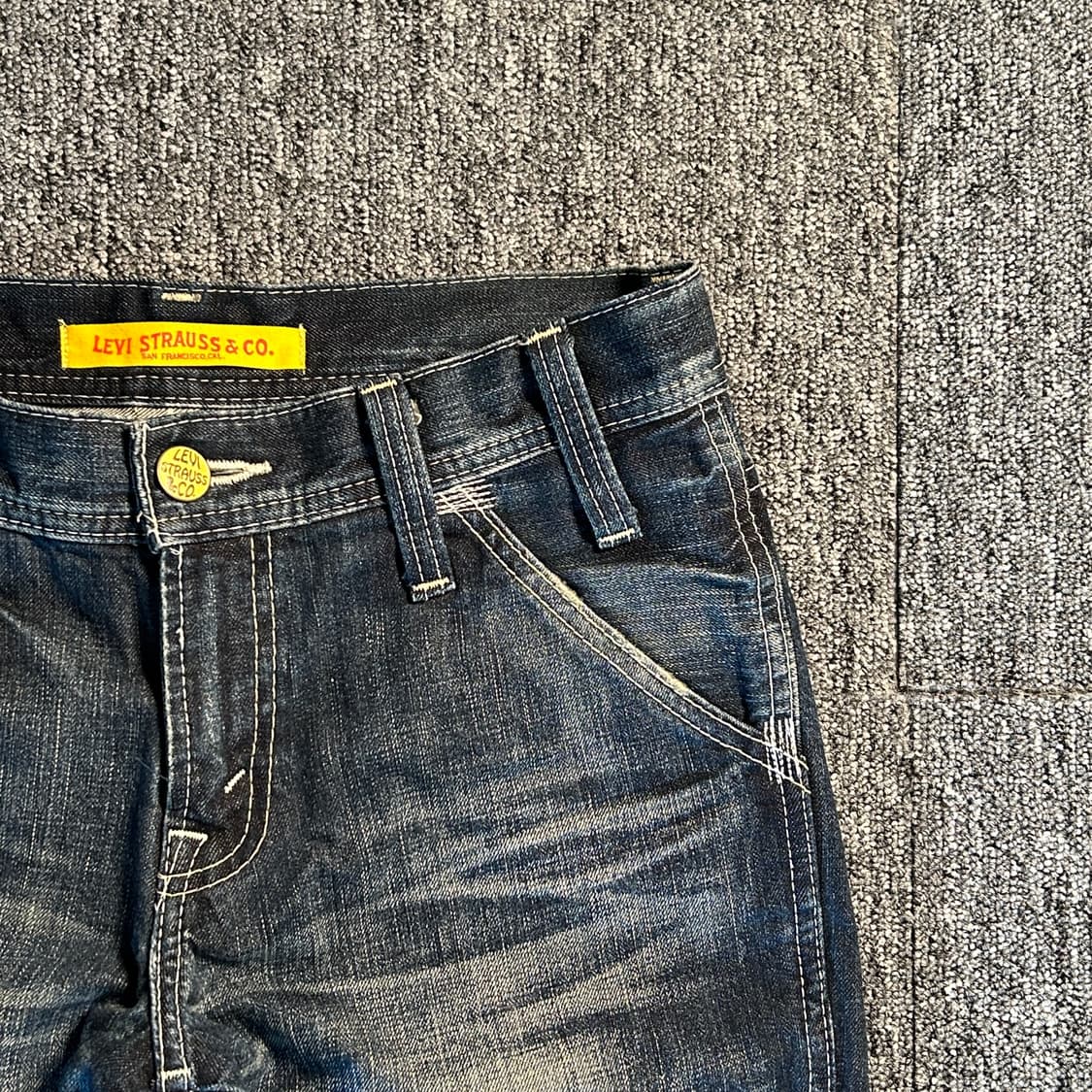 리바이스 재팬 진청 빈티지 워싱 데님 팬츠 상품이미지4