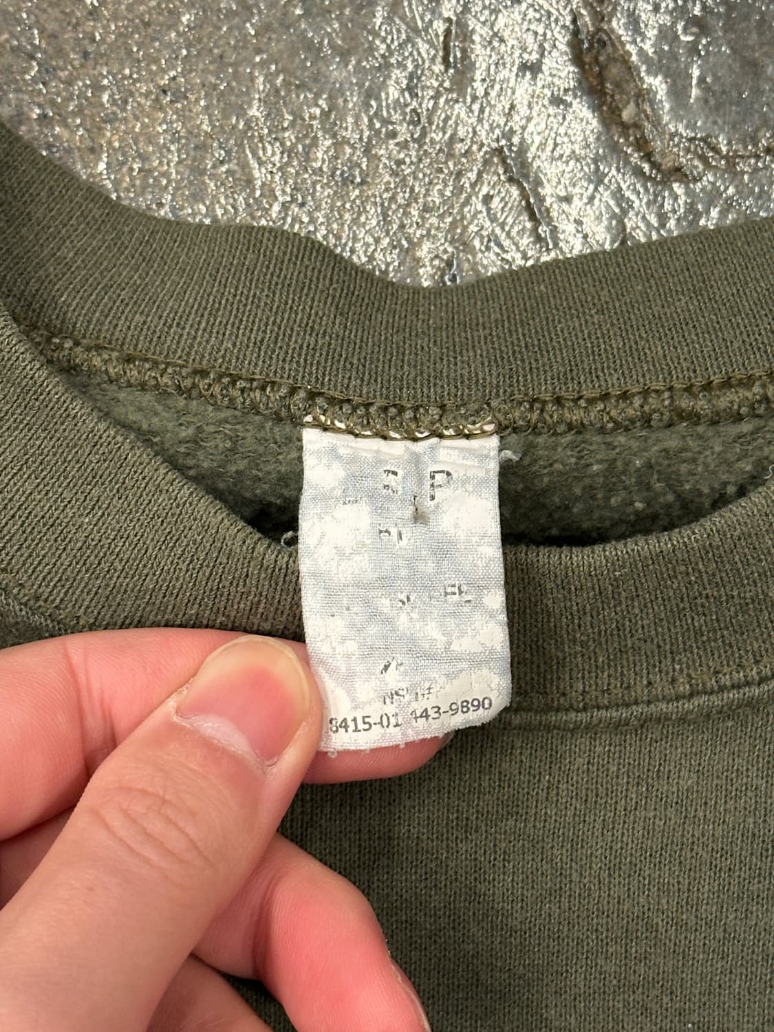 90s 50/50 made in USA  USMC 빈티지 스웻셔츠 L 상품이미지5