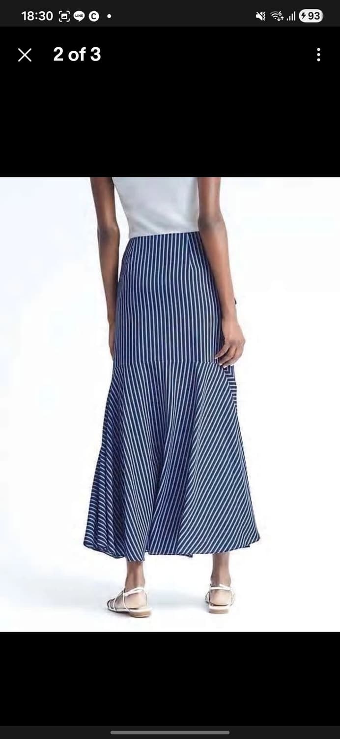 BANANA REPUBLIC 스트라이프 플레어 스커트 상품이미지8