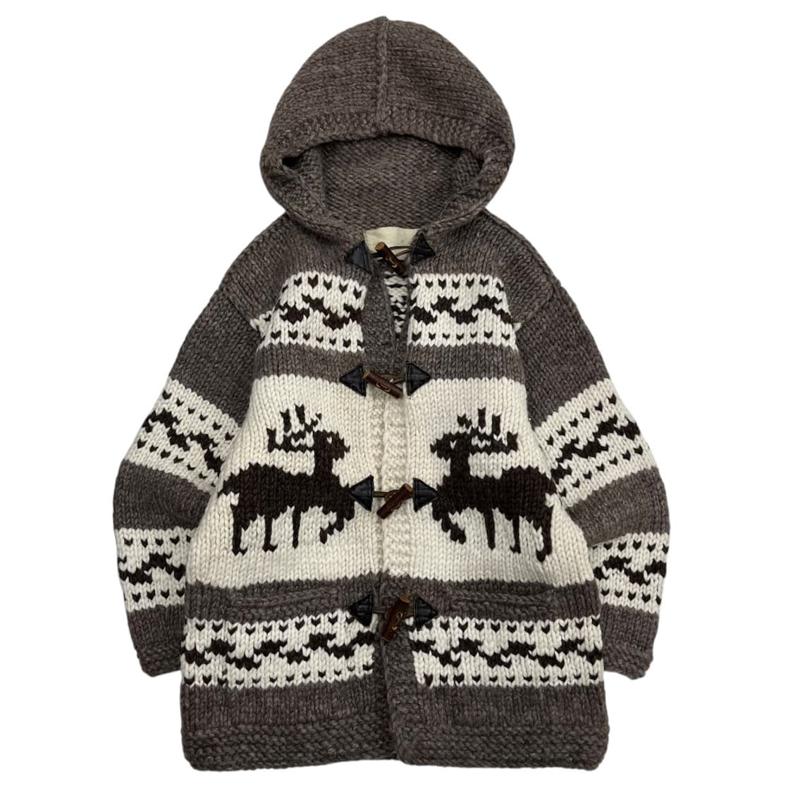 90s 캐나다산 빈티지 떡볶이 리얼 후디 코위찬 상품이미지3