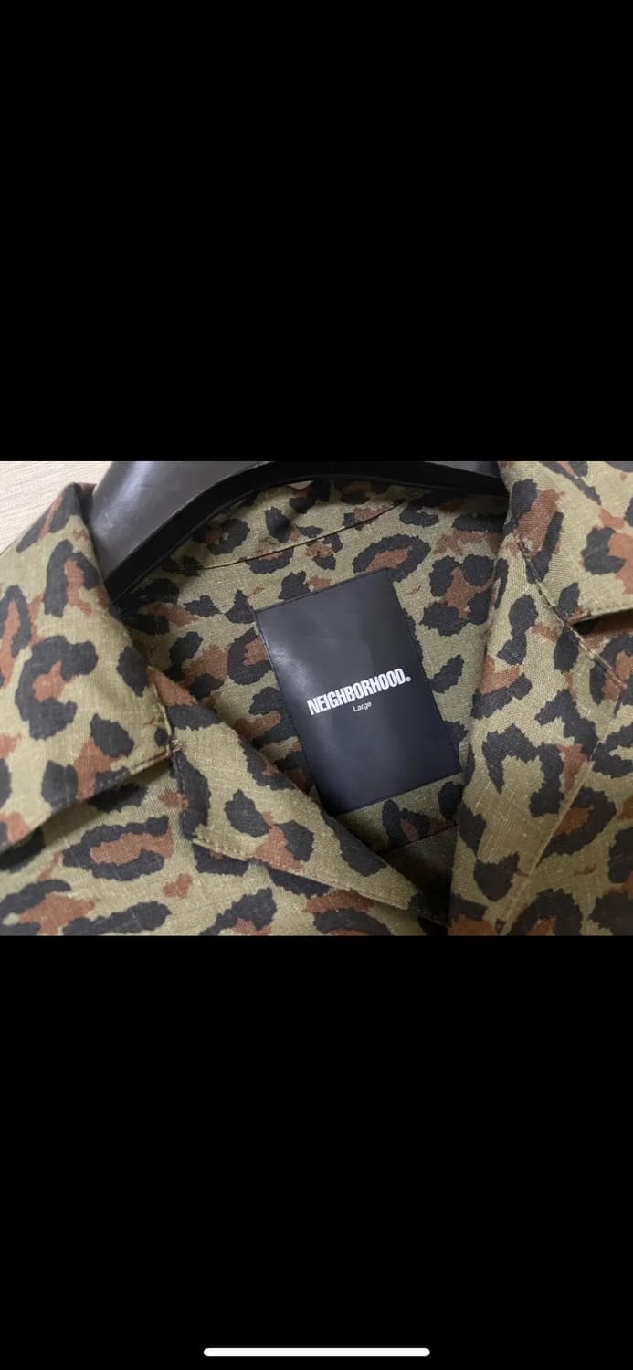네이버후드 레오파드 셔츠 L 상품이미지4