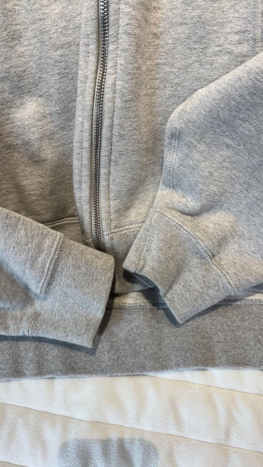 나이키 x 스투시 풀 집 플리스 후드 그레이 헤더 상품이미지2