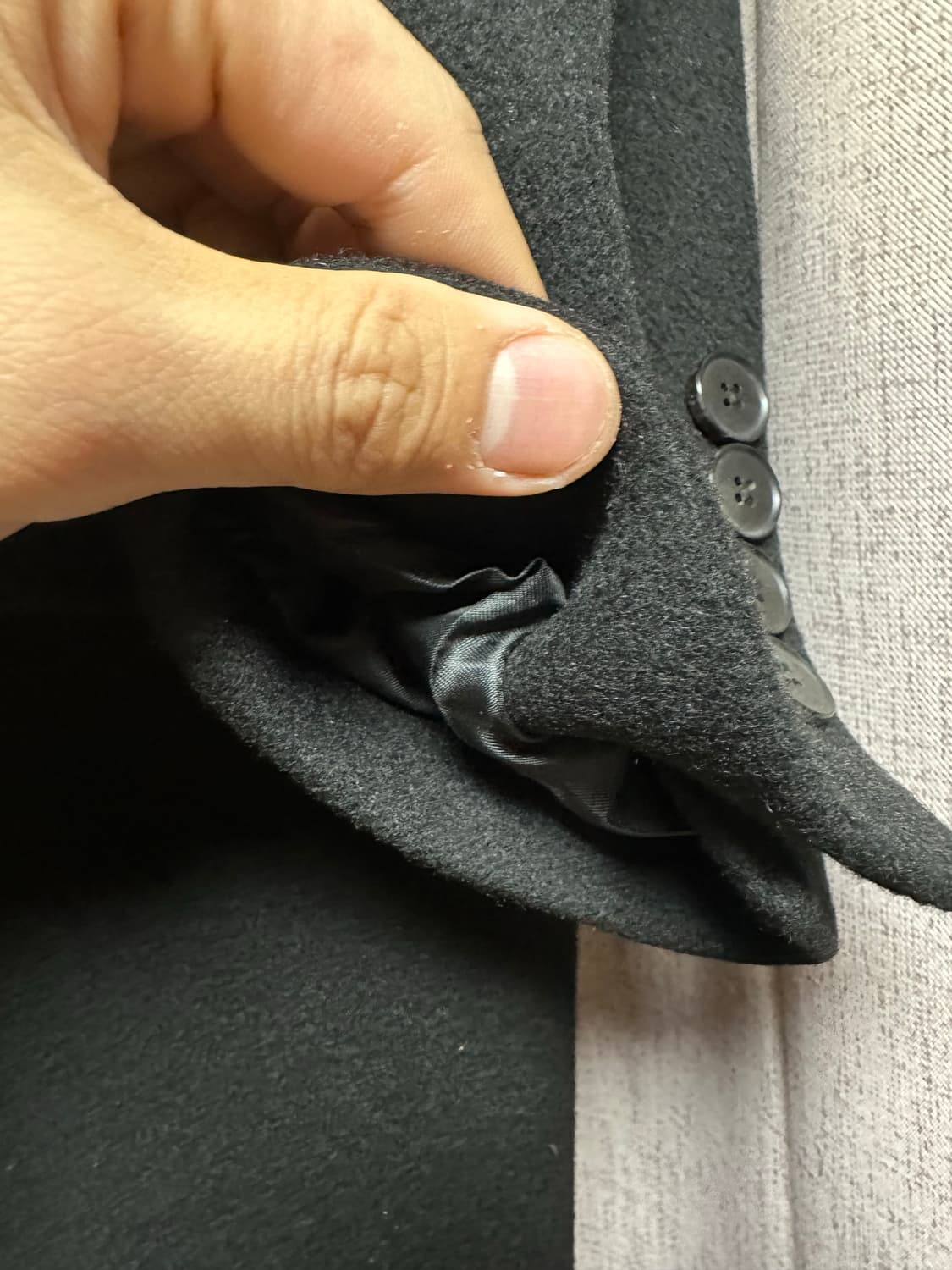 마마가리 / 히든싱글 롱 코트 / 46사이즈 상품이미지2