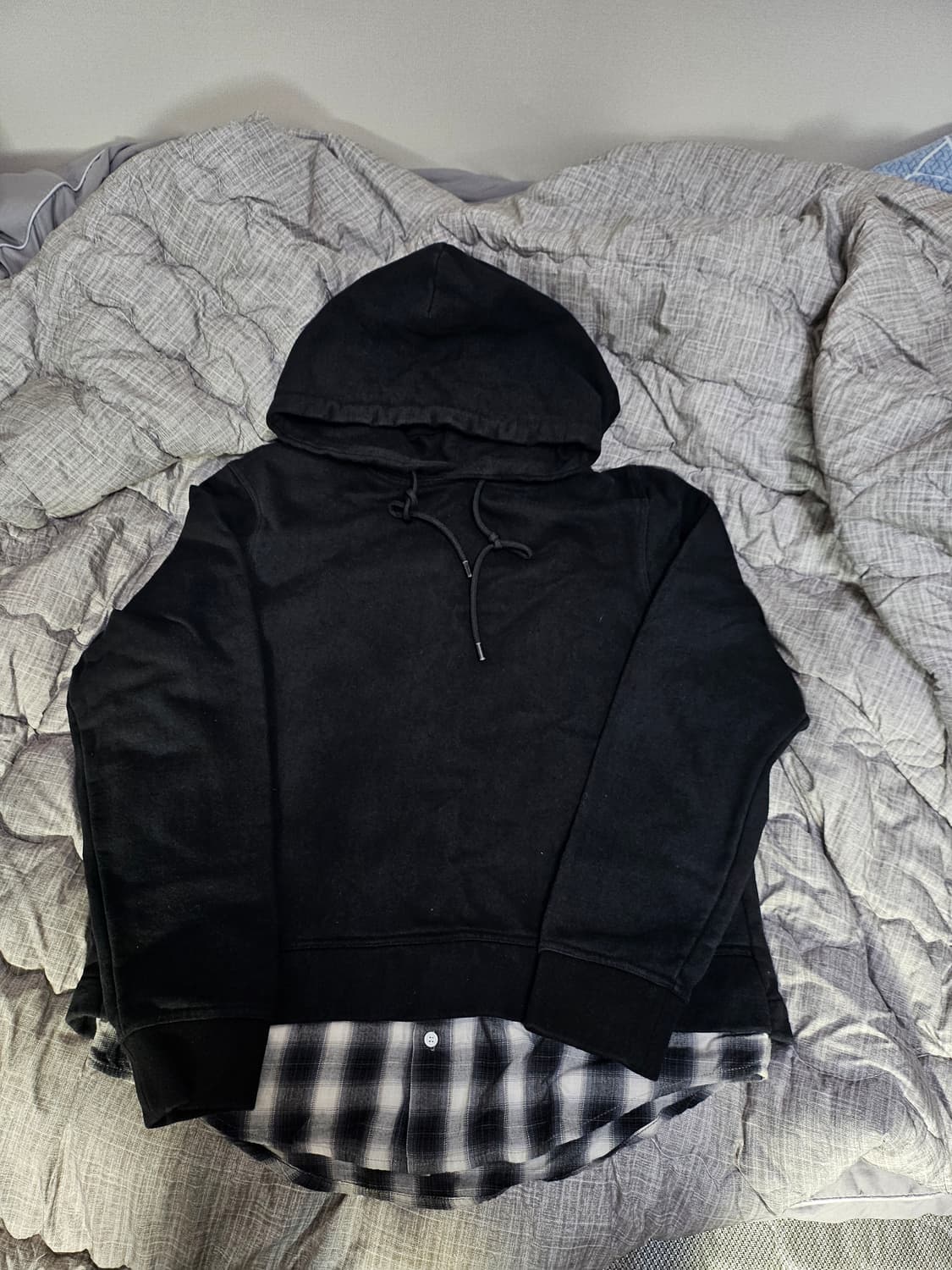 솔리드옴므 후드레이어드 티셔츠95 상품이미지1