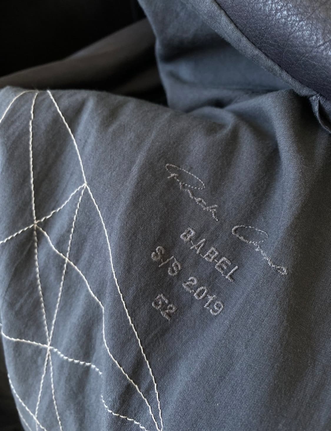 19SS 릭오웬스 인타르시아 레더 자켓 52 사이즈 상품이미지3