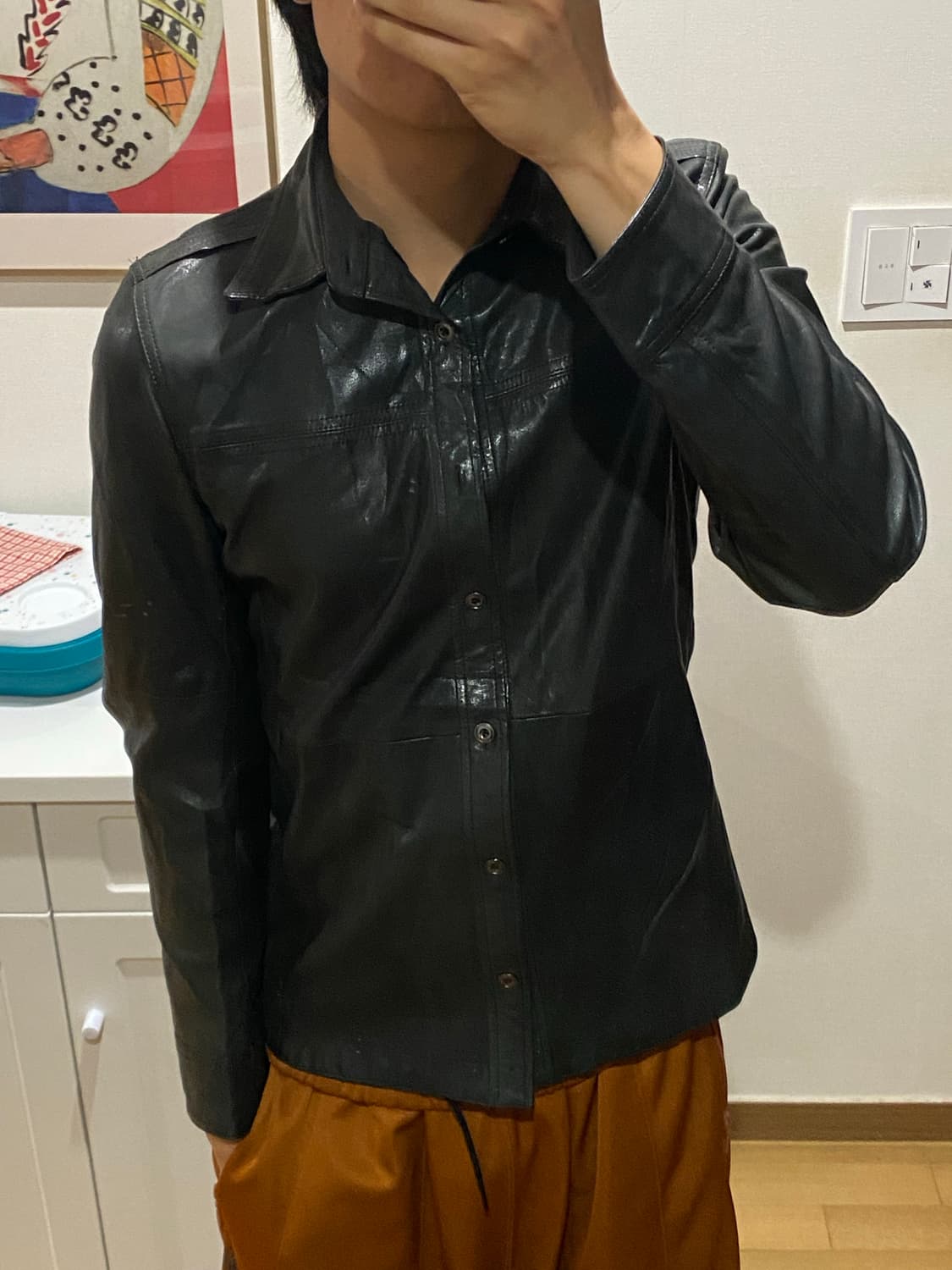A.A.R lambskin leather shirt 상품이미지2
