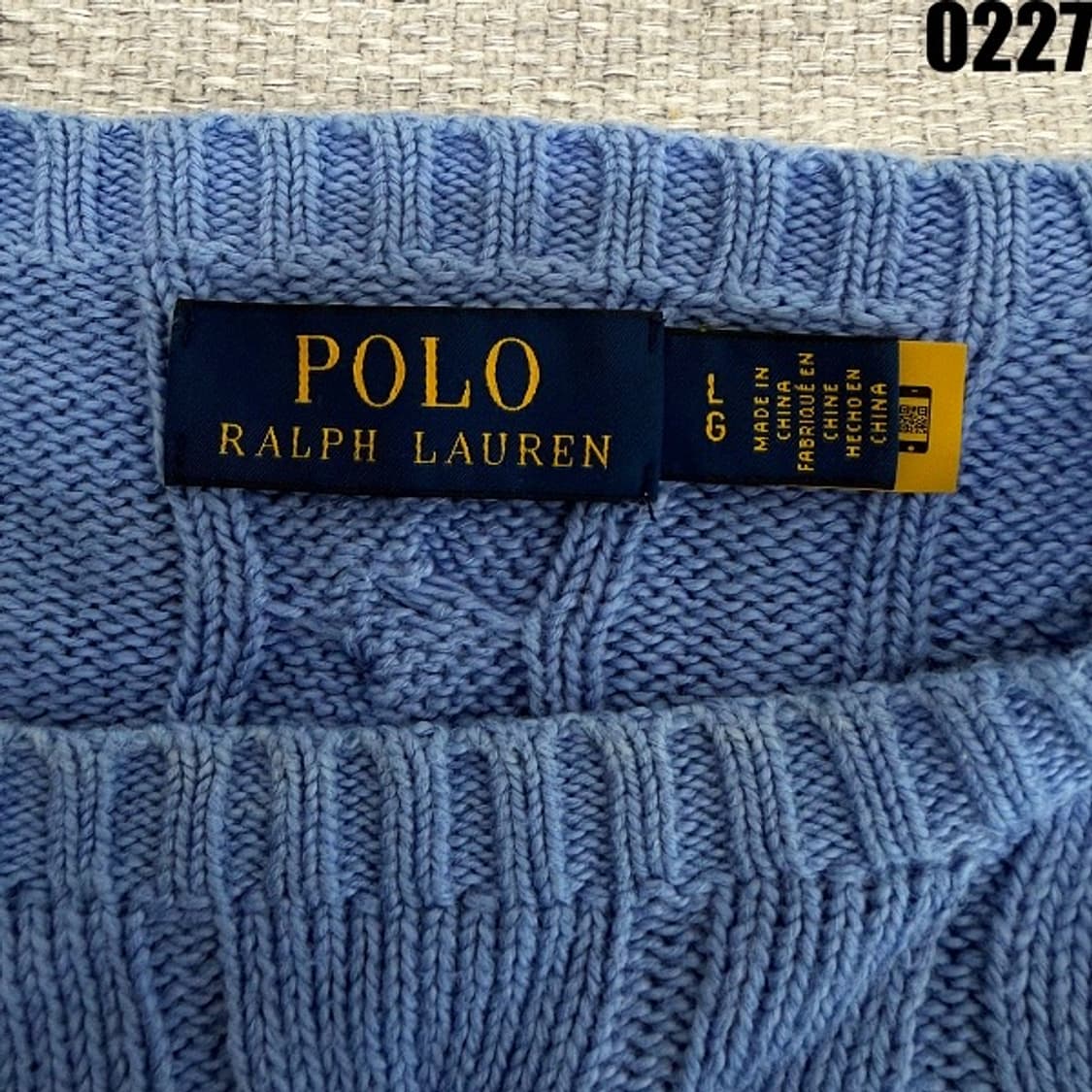폴로 랄프로렌 케이블 니트 스웨터 L 0227 신형  상품이미지3