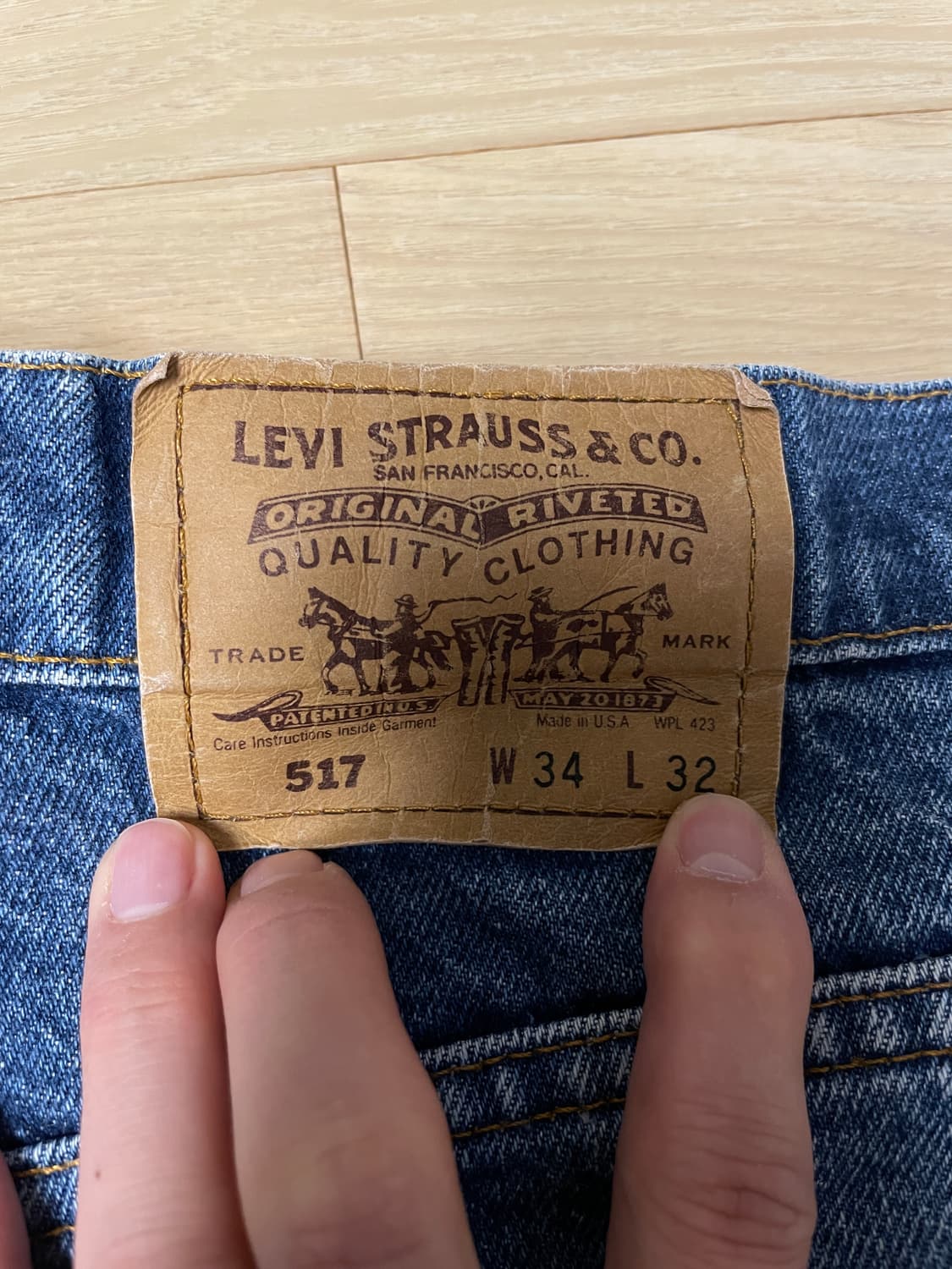 빈티지 리바이스 517 usa 오렌지 탭 팝니다 상품이미지7
