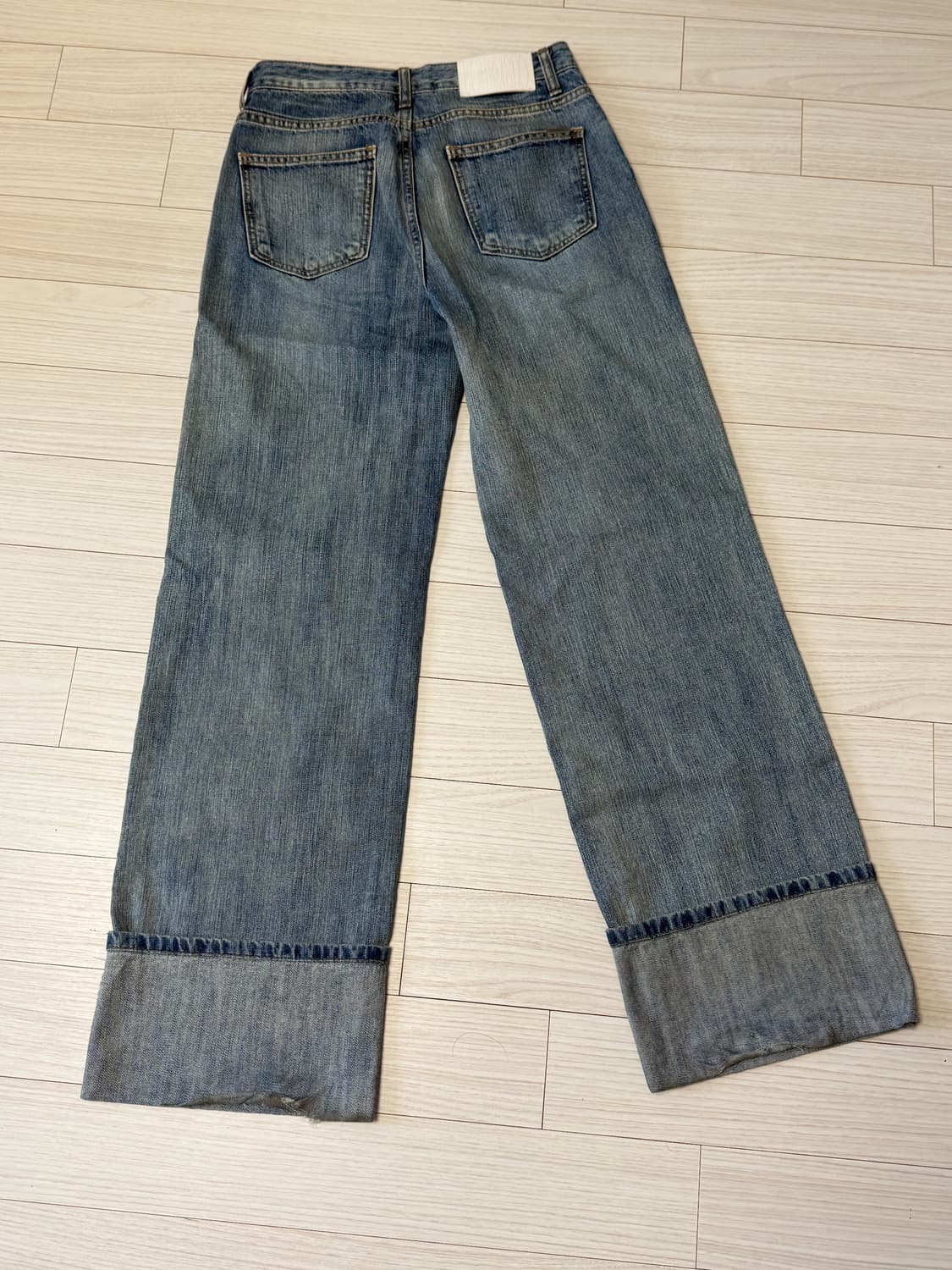 보헤미안서울 WIDE ROLLUP DENIM PANTS 상품이미지7