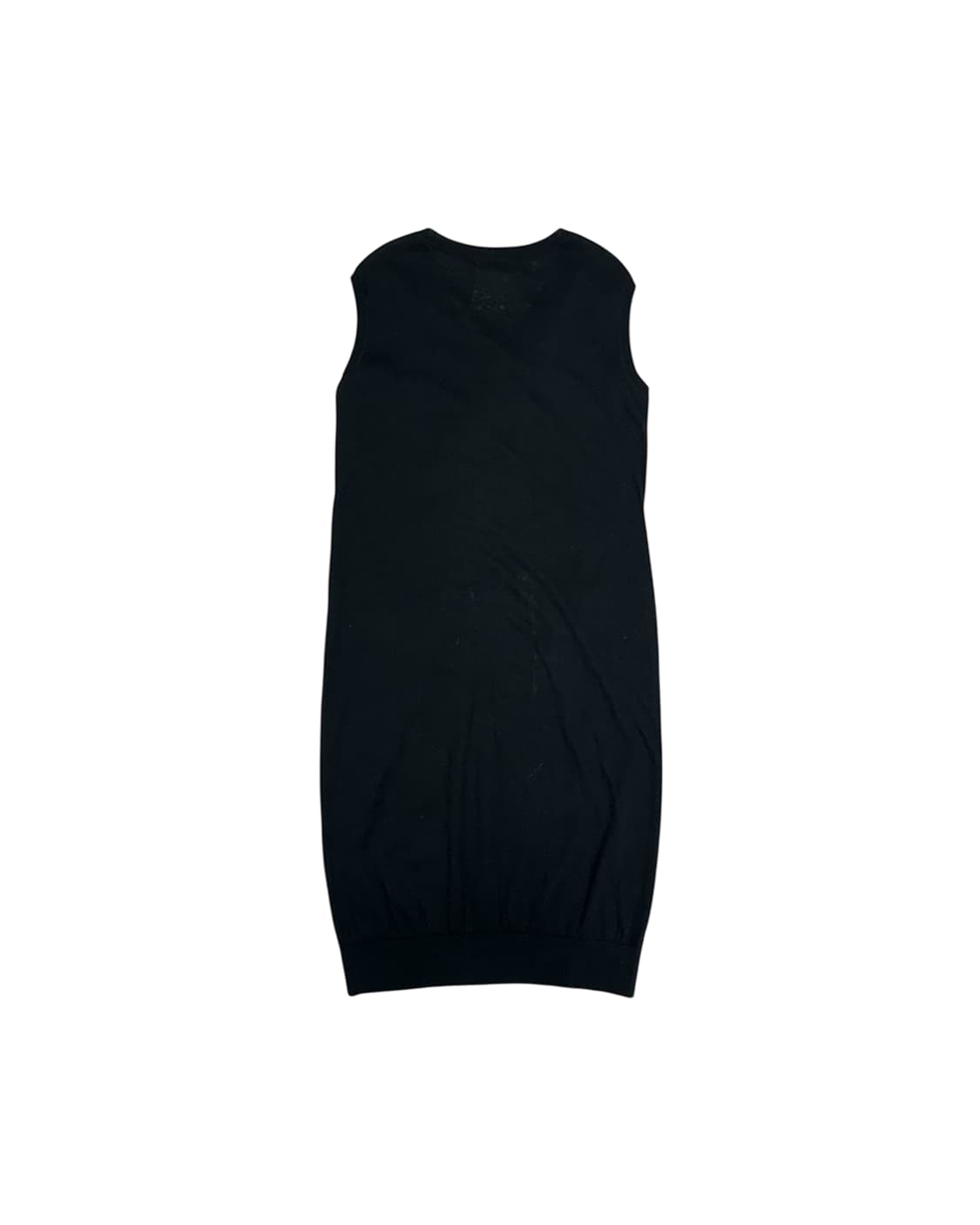 요지 야마모토 슬리브리스 원피스 블랙 상품이미지5