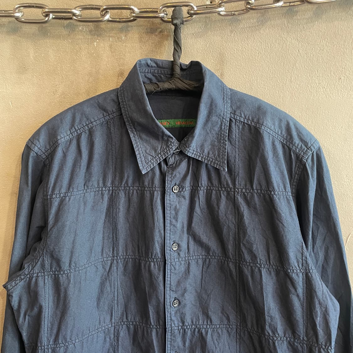 케이시 비달렝크 그리드 스티치 셔츠 상품이미지3