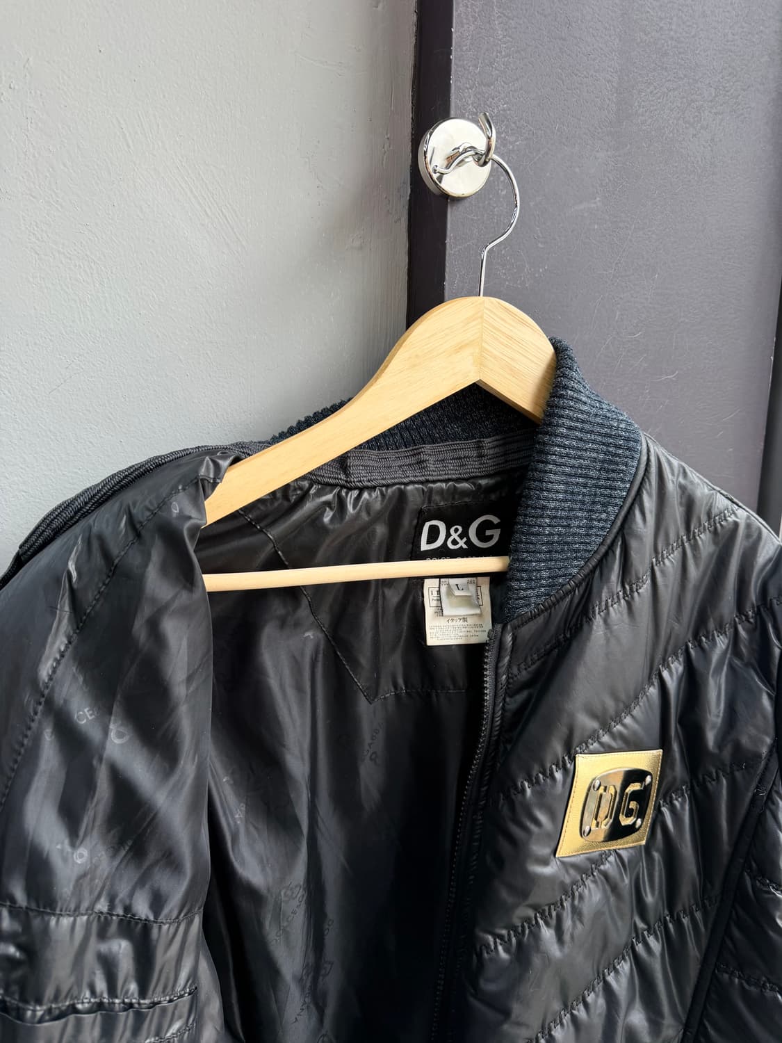 .L/ 돌체앤가바나 08AW DG 골드패치 퀄팅 패딩 상품이미지5