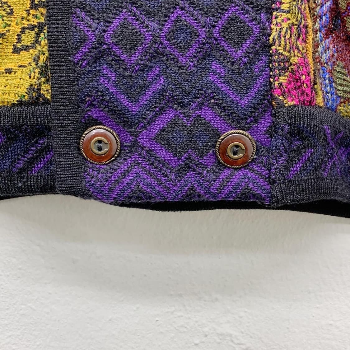 쿠지 멀티컬러 오스트레일리아 숄카라 가디건 상품이미지4