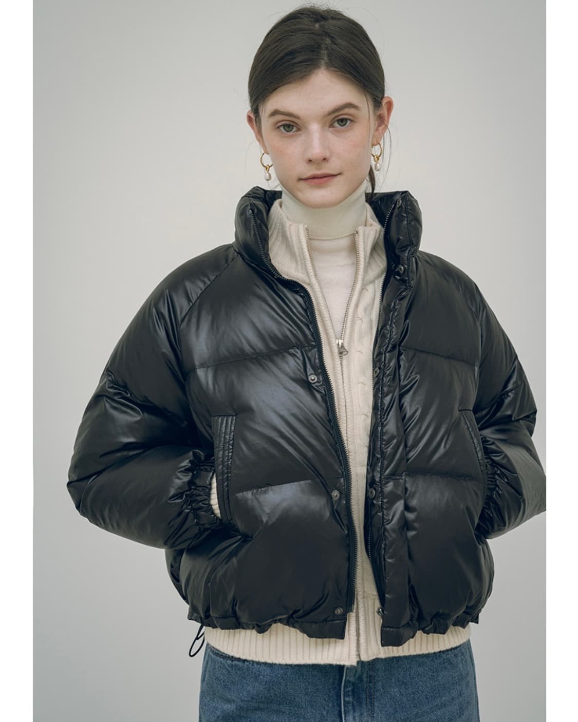 시야쥬 블랙 패딩 상품이미지2