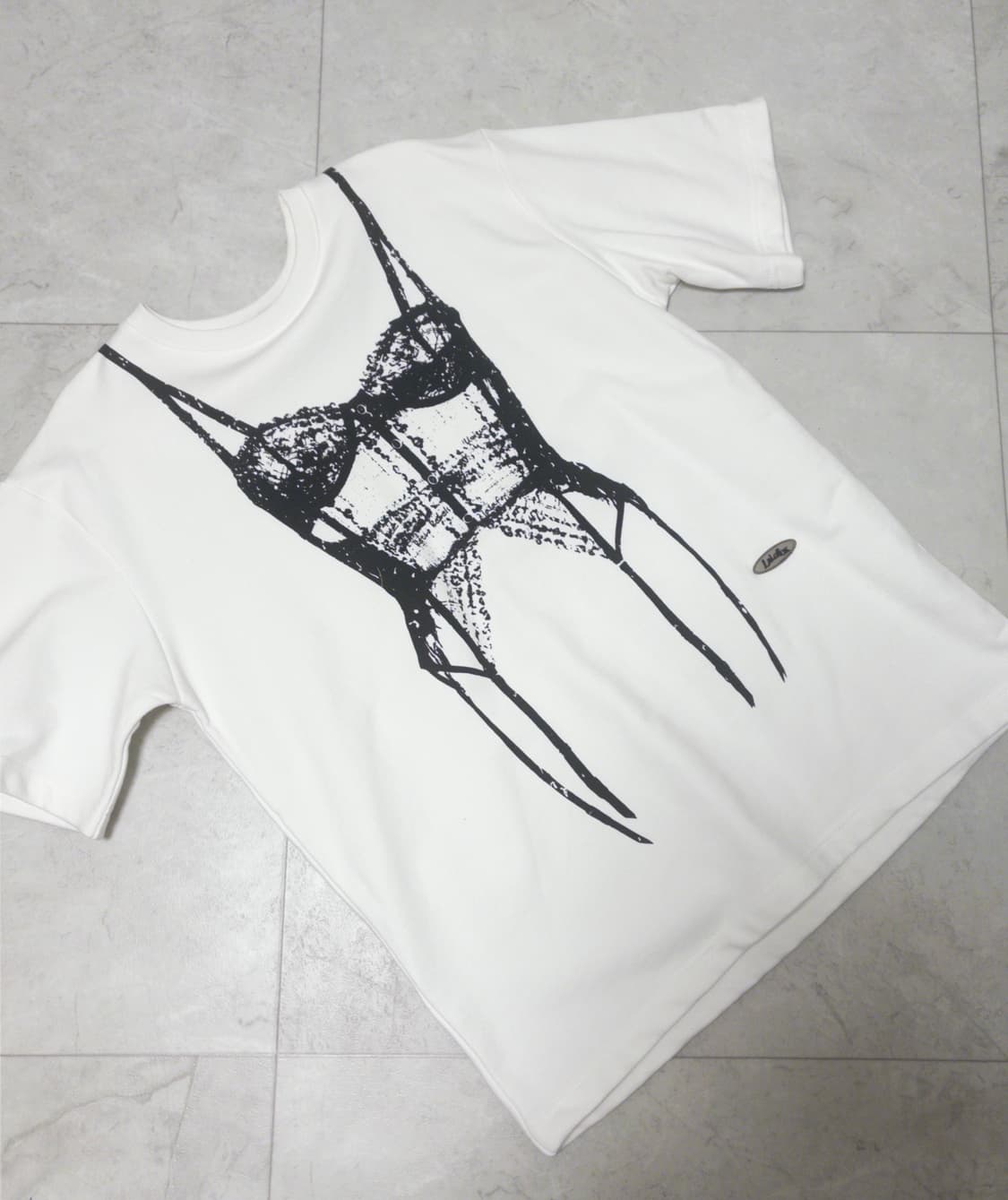 코르셋프린팅 오버사이즈 스웻티셔츠 상품이미지1