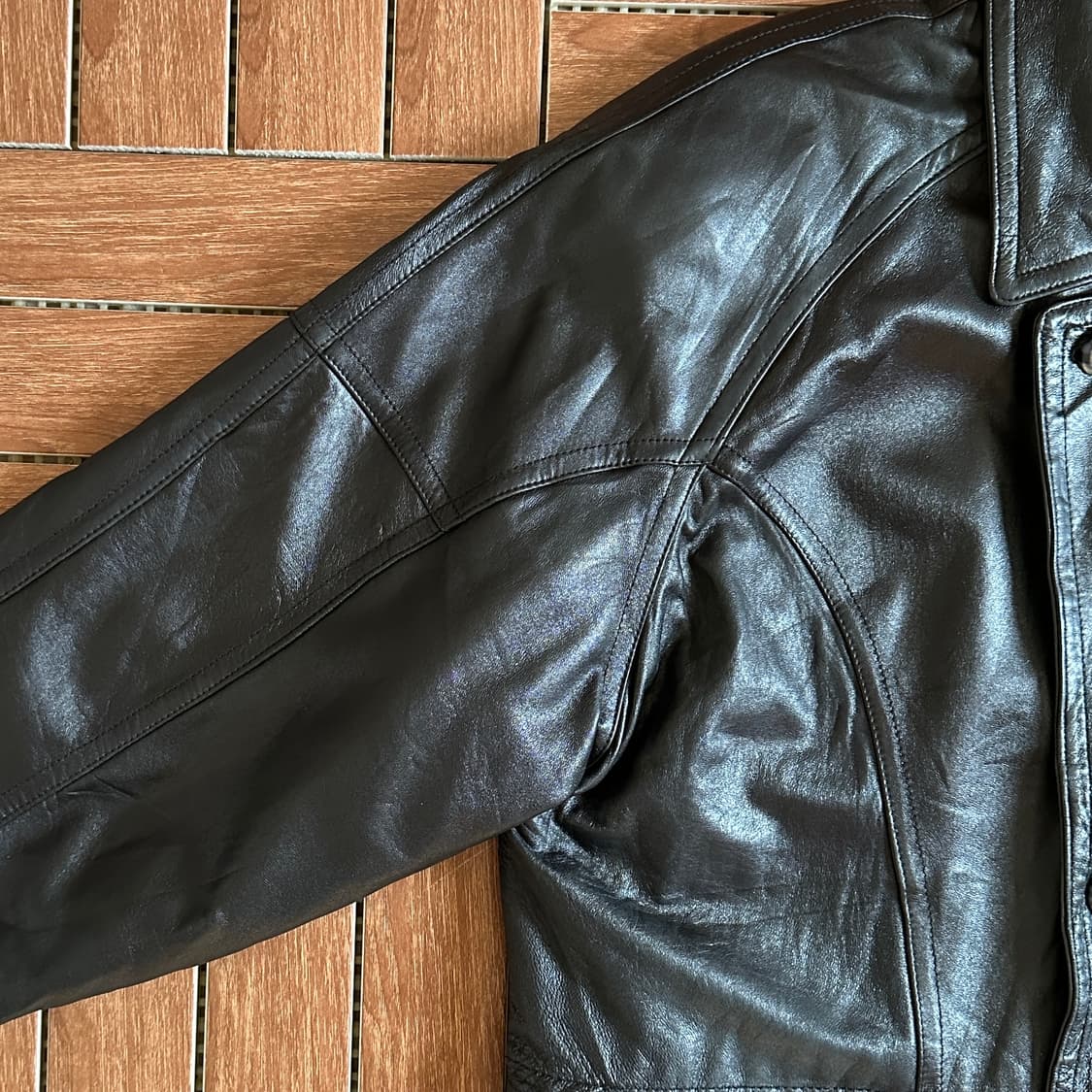 Joy meabel sheepskin leather coat jacket 상품이미지5