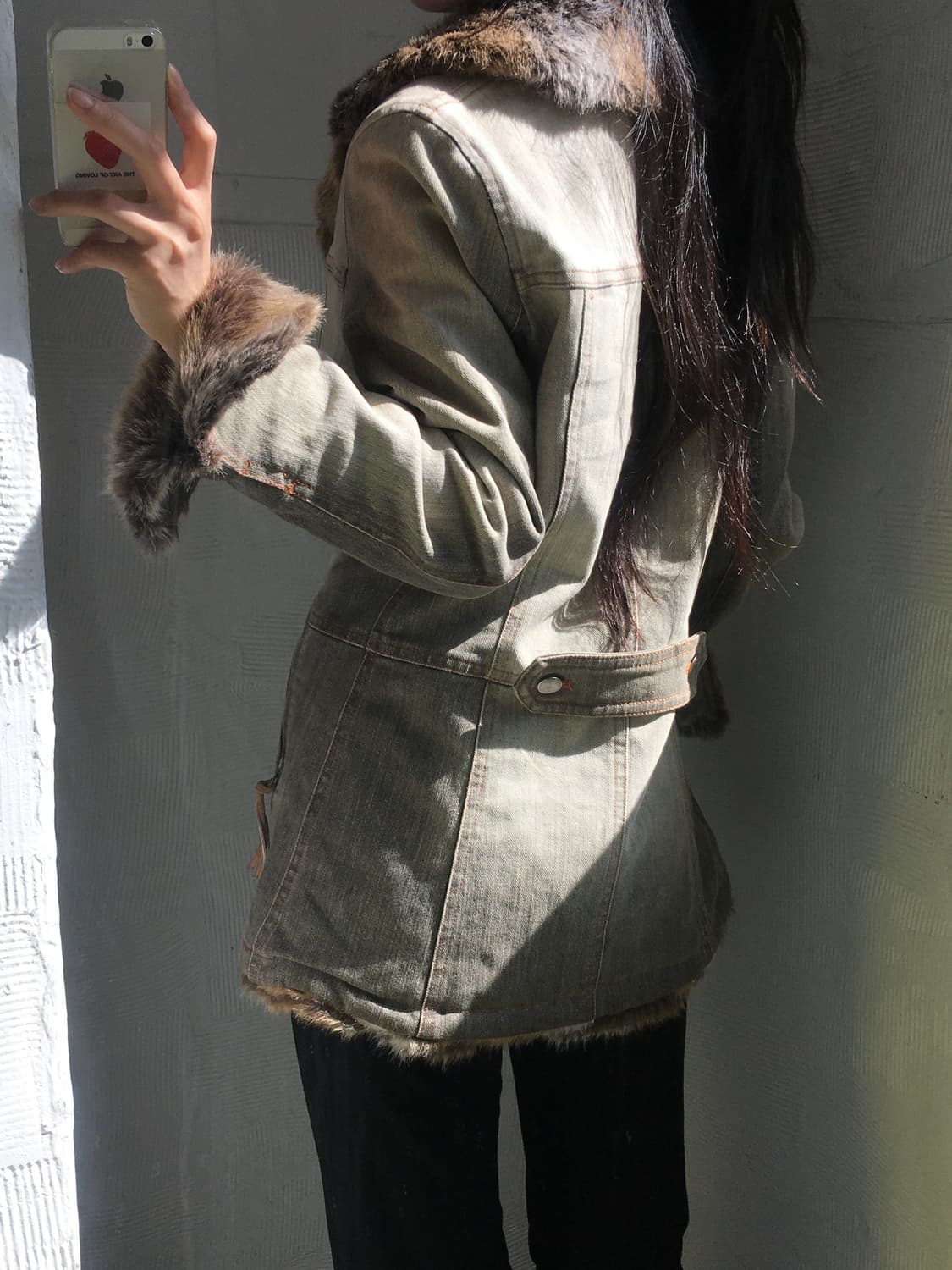 Burberry 버버리 블루라벨 퍼 데님 자켓 상품이미지3