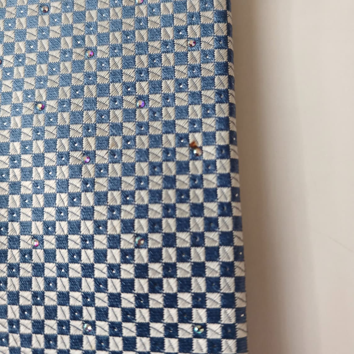 메트로시티 실크 블루 패턴 넥타이 8.5cm A등급 A19639 상품이미지8