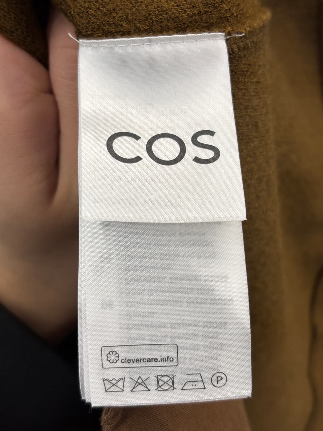 COS 브라운 롱 슬리브 원피스 상품이미지5