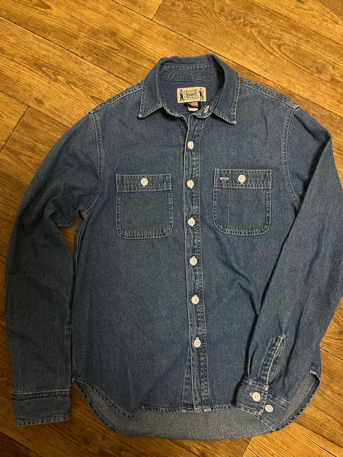 샴브레이 데님 셔츠 classic Oldwest Styles 상품이미지1