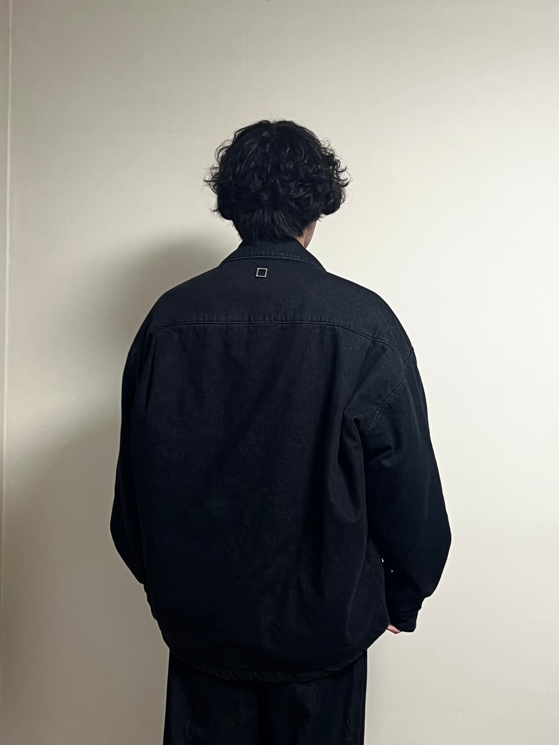 우영미 오버사이즈 데님 블랙 자켓 상품이미지2