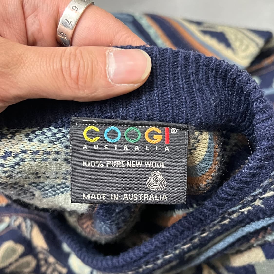  쿠지 패턴 케이블 니트 가디건 y14870 상품이미지6