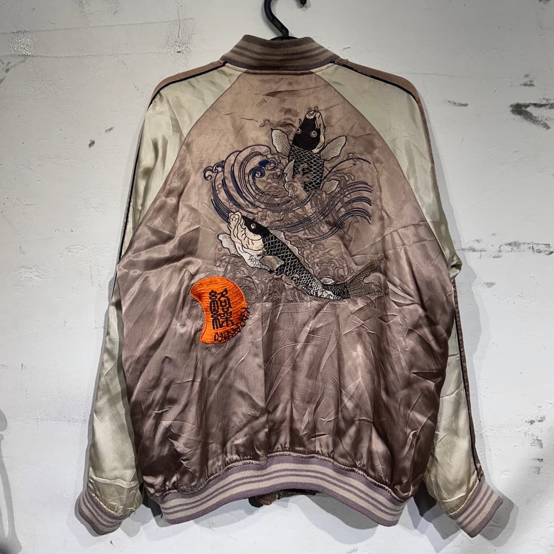 Jpn 카라쿠리 타마시 대장급 오리엔탈 자수 오버핏 스카잔  L 상품이미지7