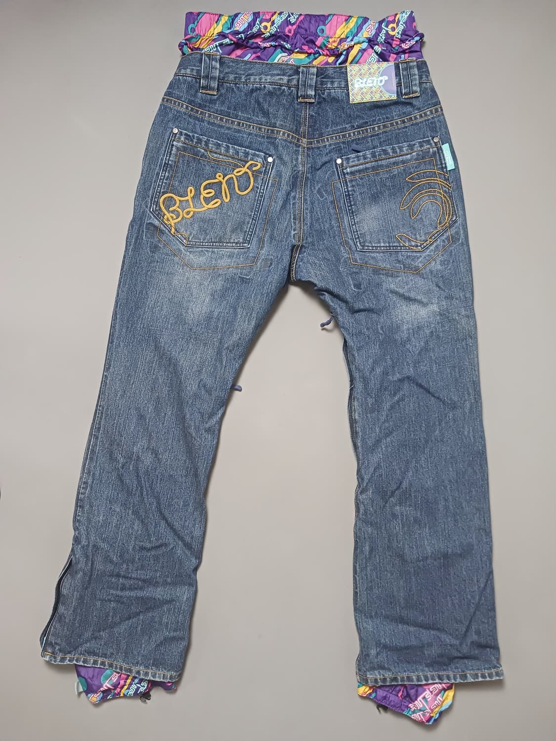 [M] 블렌트 마블 레이어드 데님 팬츠 보드복 스키복 상품이미지7