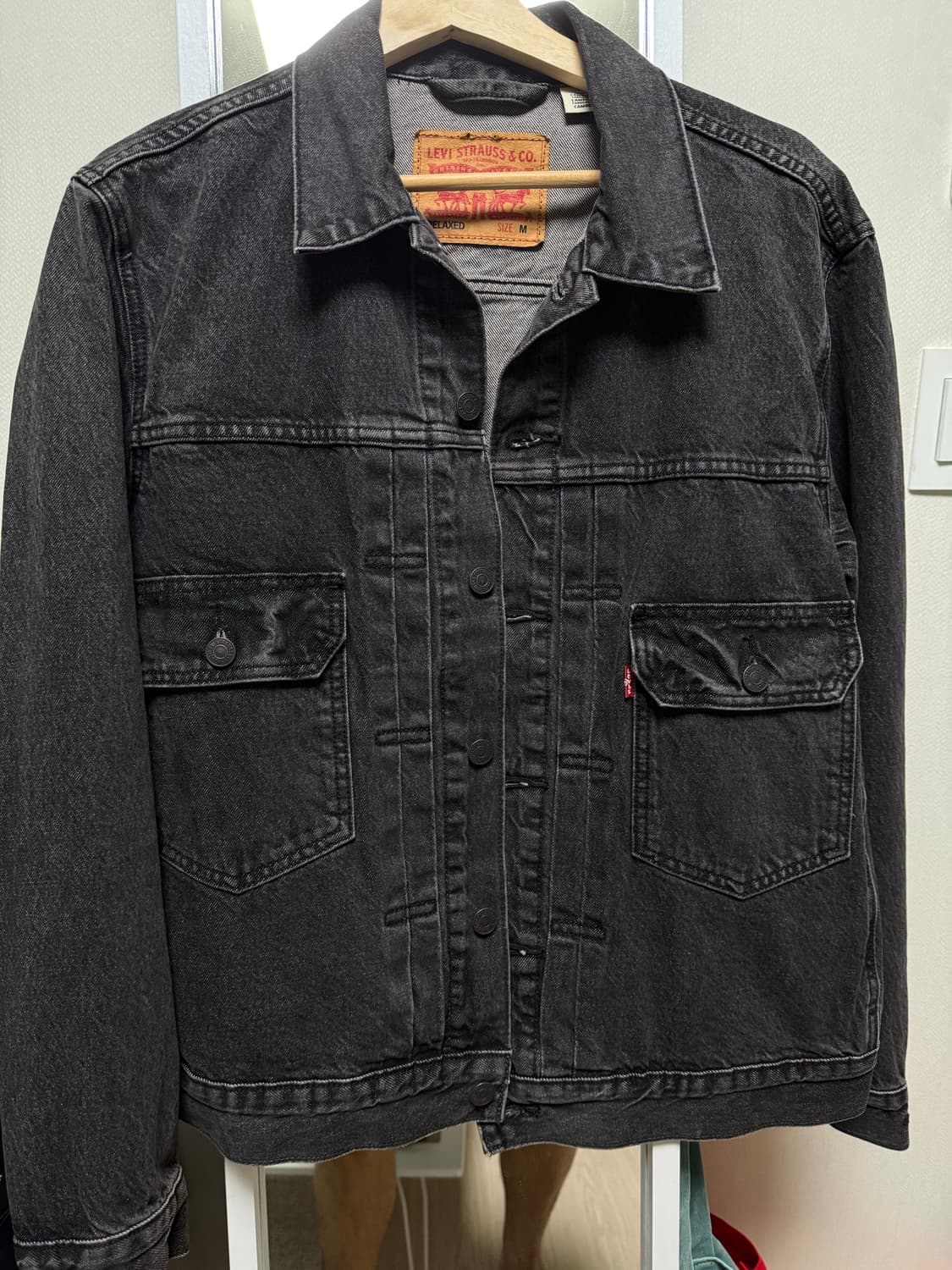 리바이스 타입2 흑청 트러커 m 상품이미지1