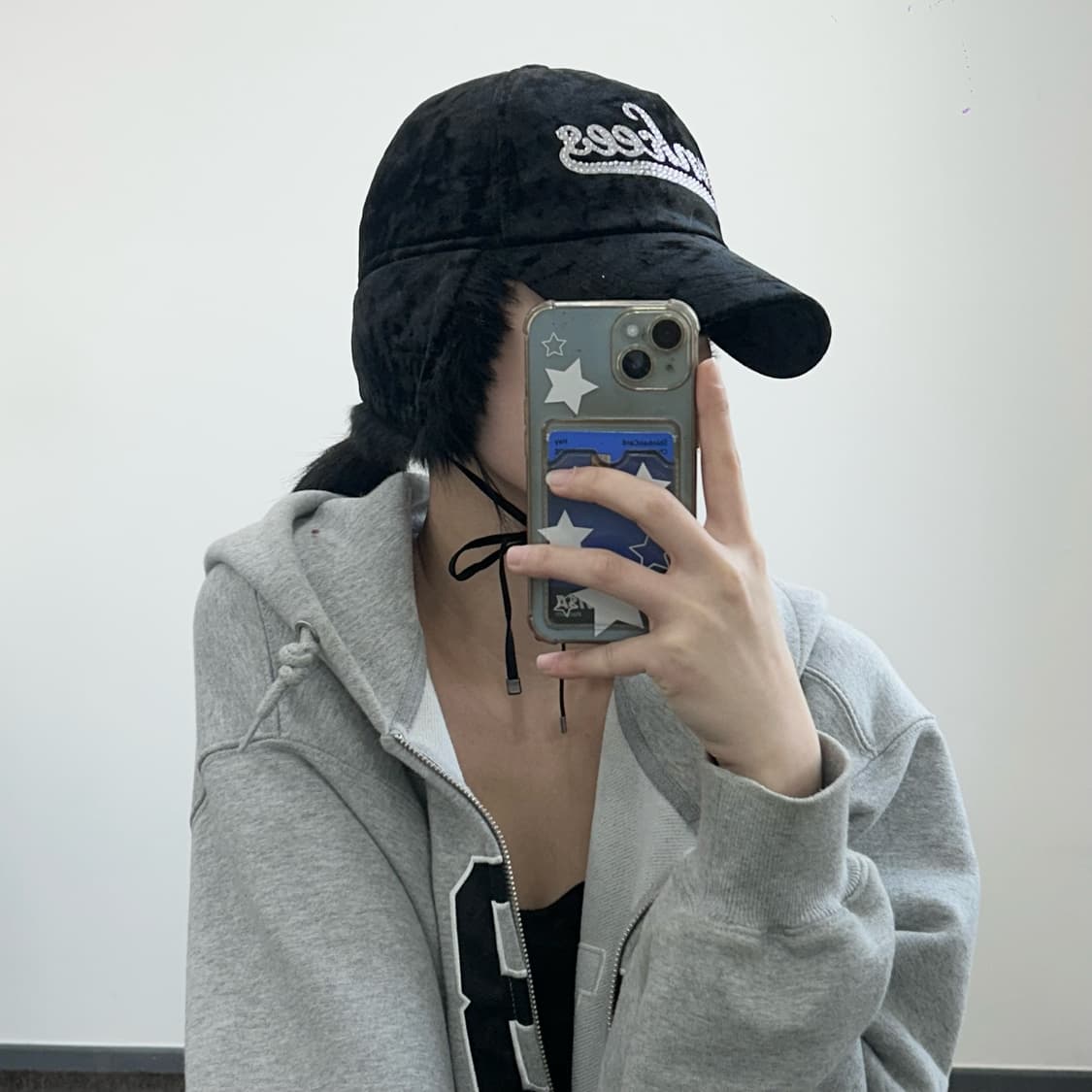 Mlb 엠엘비 양키스 큐빅 로고 벨벳 퍼 캡 상품이미지2