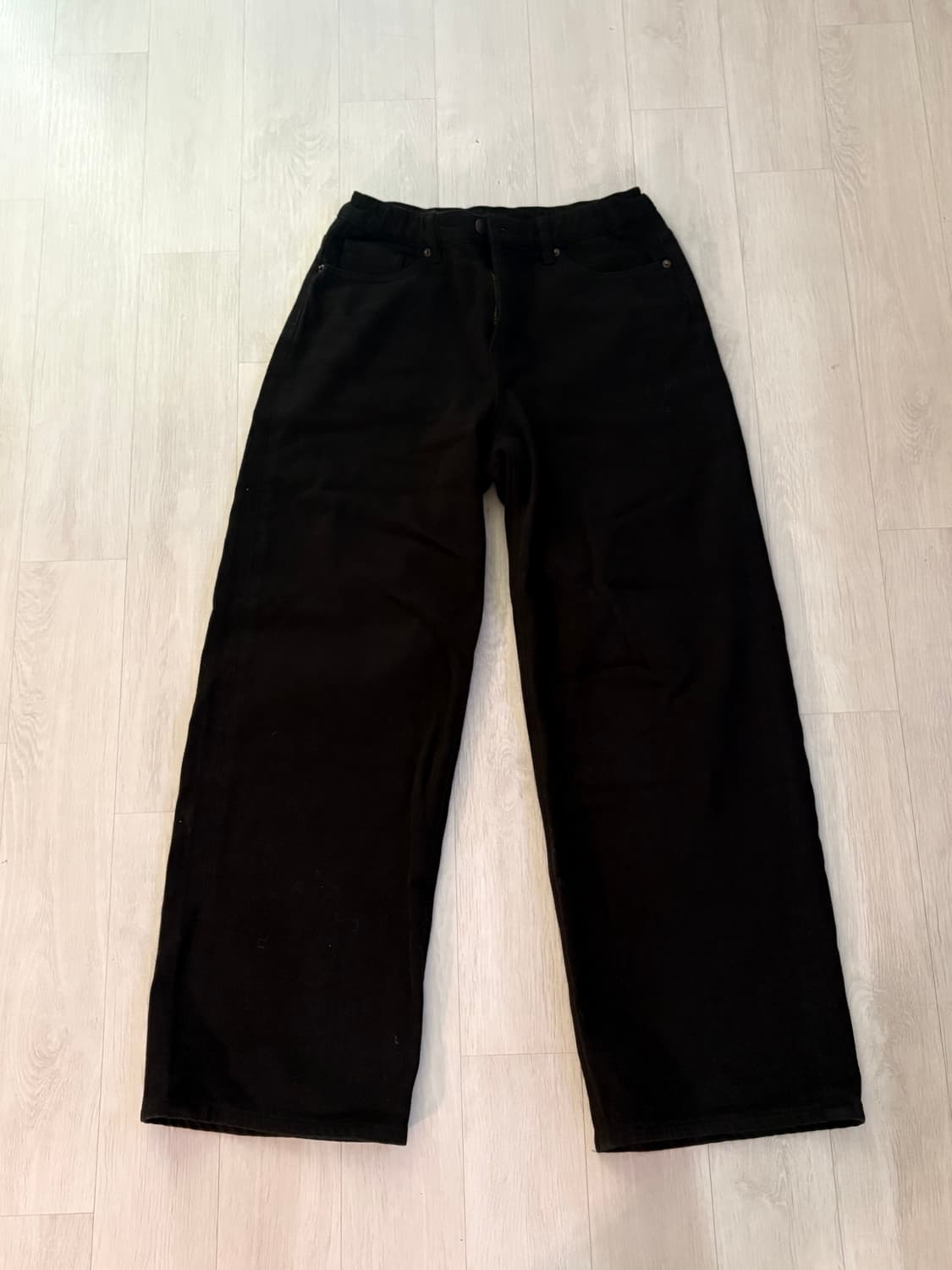 스파오 트윌 코튼 와이드 팬츠 상품이미지5