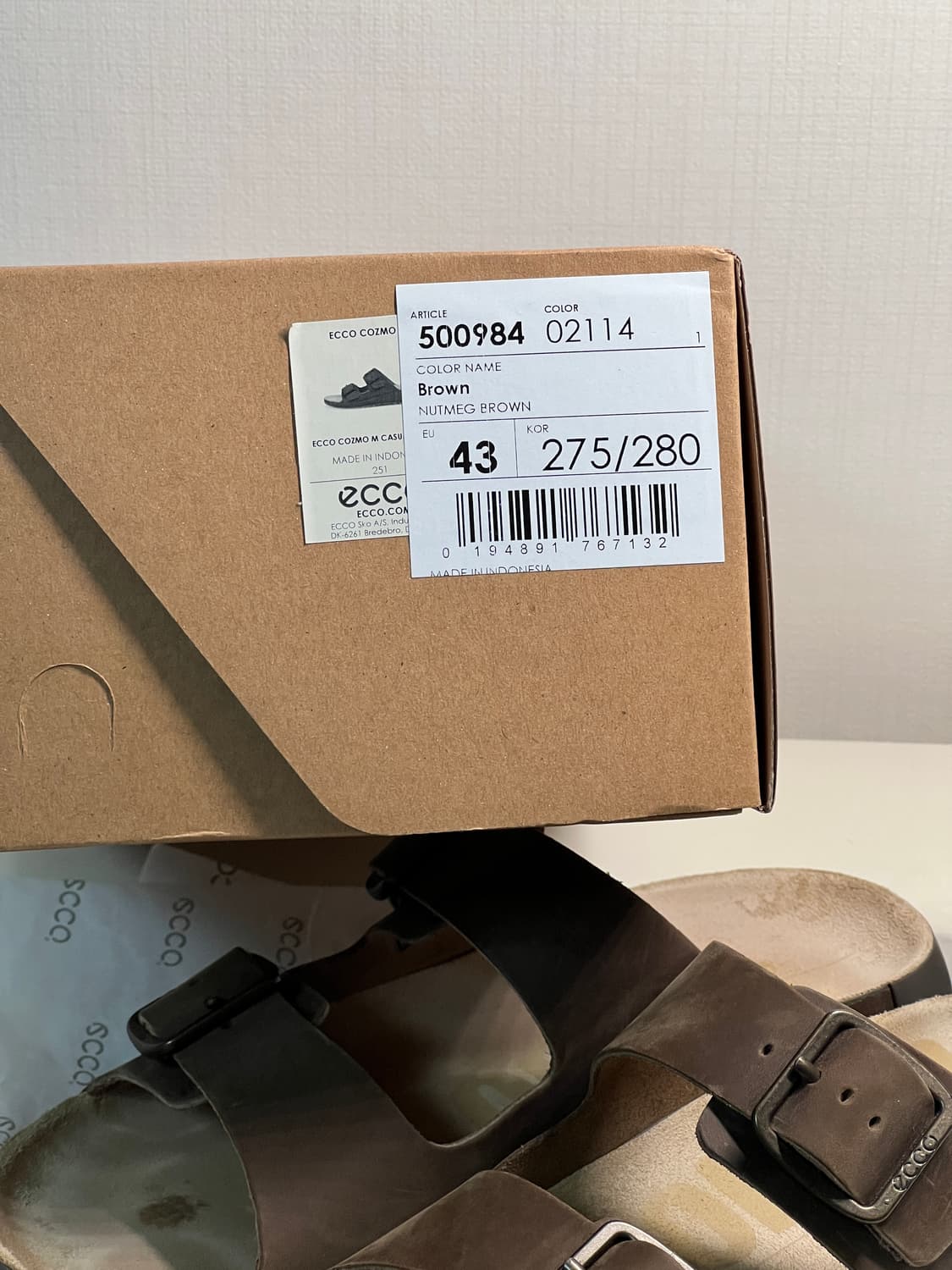 ECCO COZMO M 에코 코즈모 샌들 정가 21.8만원 상품이미지7