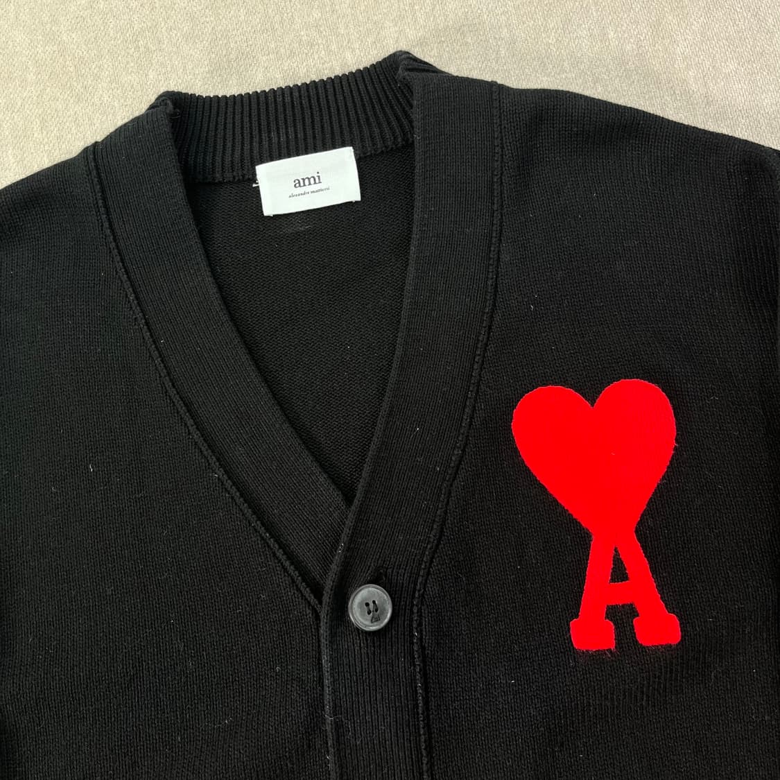 100 아미 하트 빅로고 가디건 상품이미지2