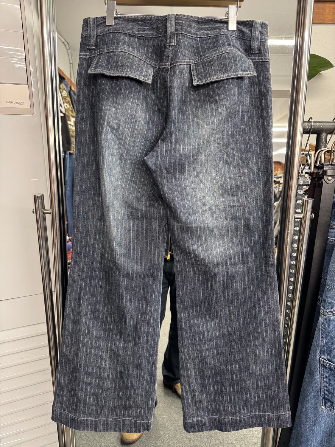 japanese vintage BestChicaBleu 스트라이프 팬츠 상품이미지4